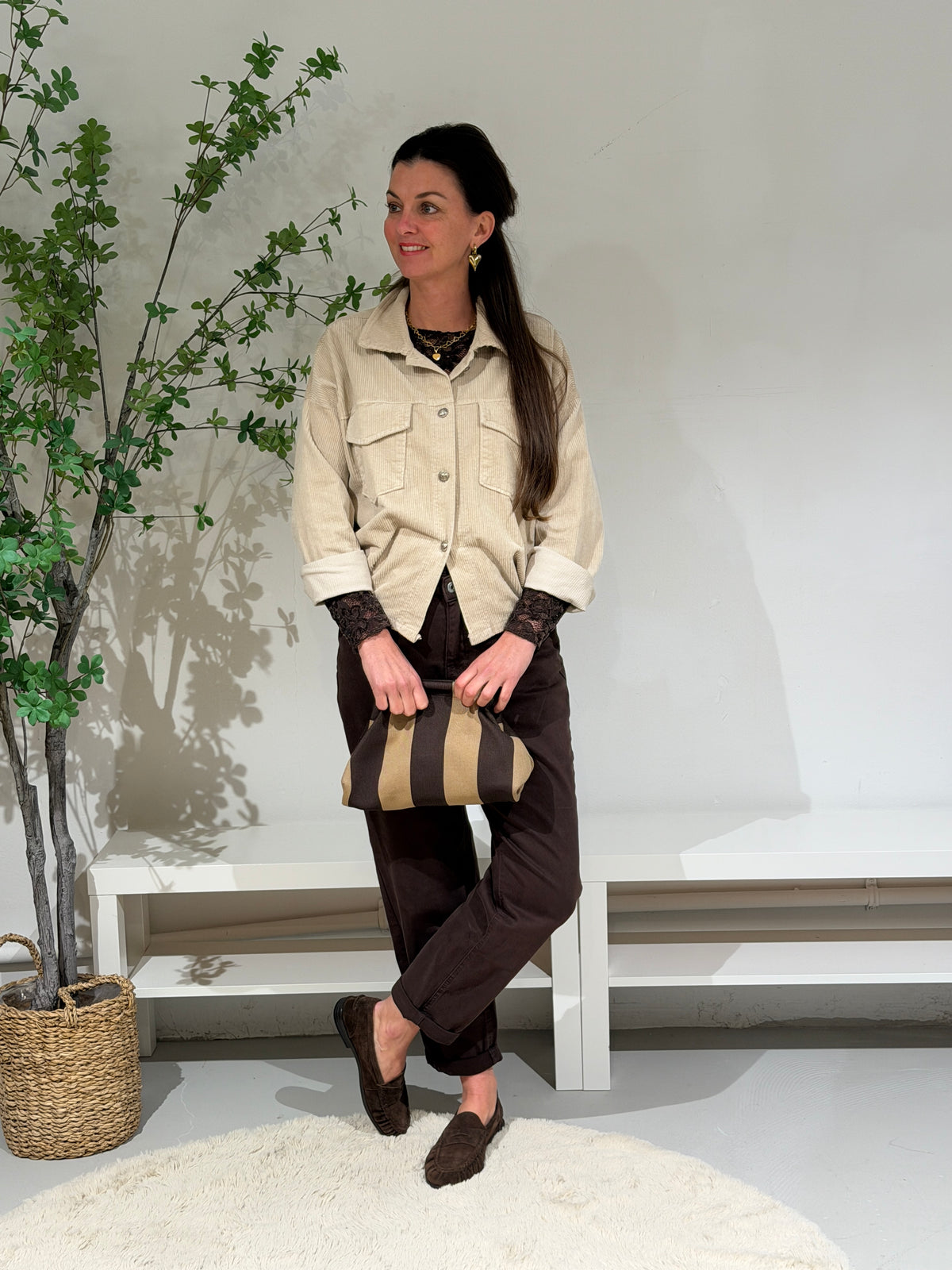 IVY RIB JASJE - BEIGE