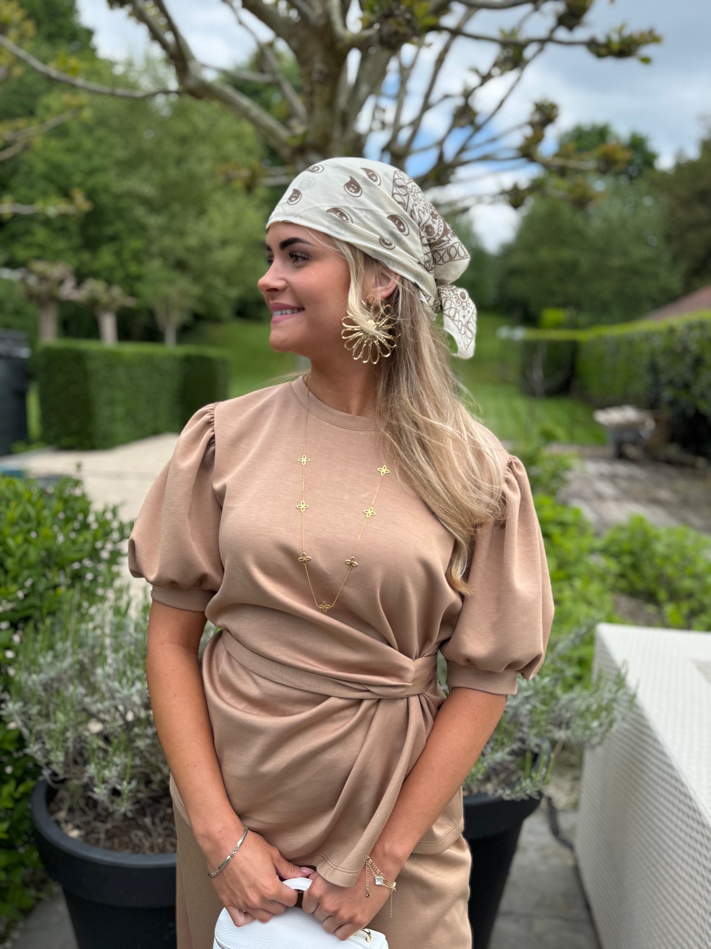Bow Twinset - Camel