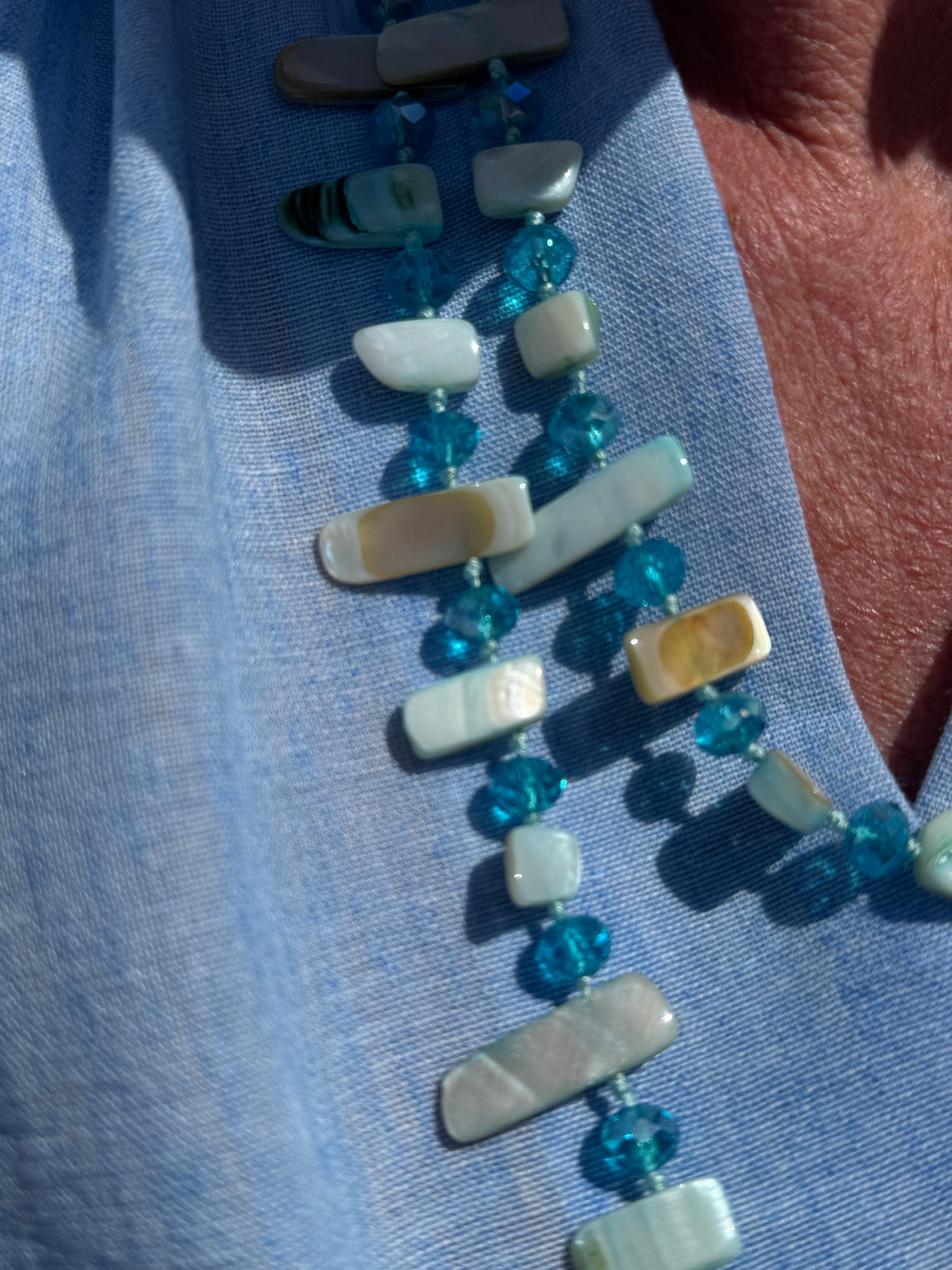 Stone Ketting - Blauw