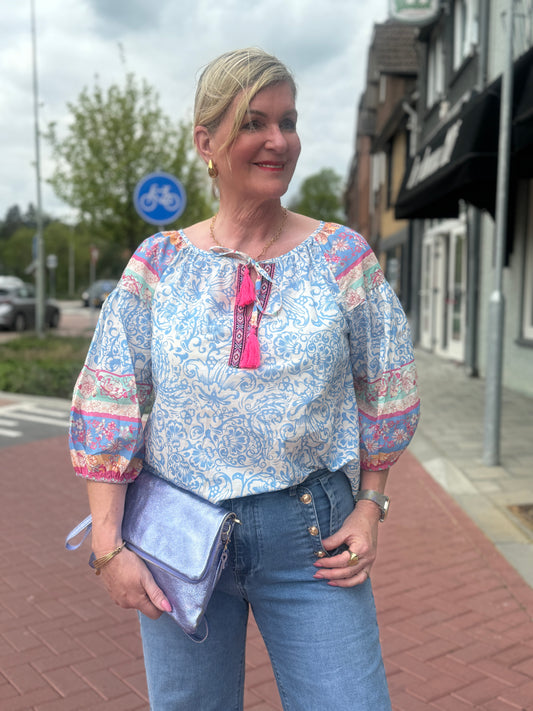 Lilly Blouse - Blauw