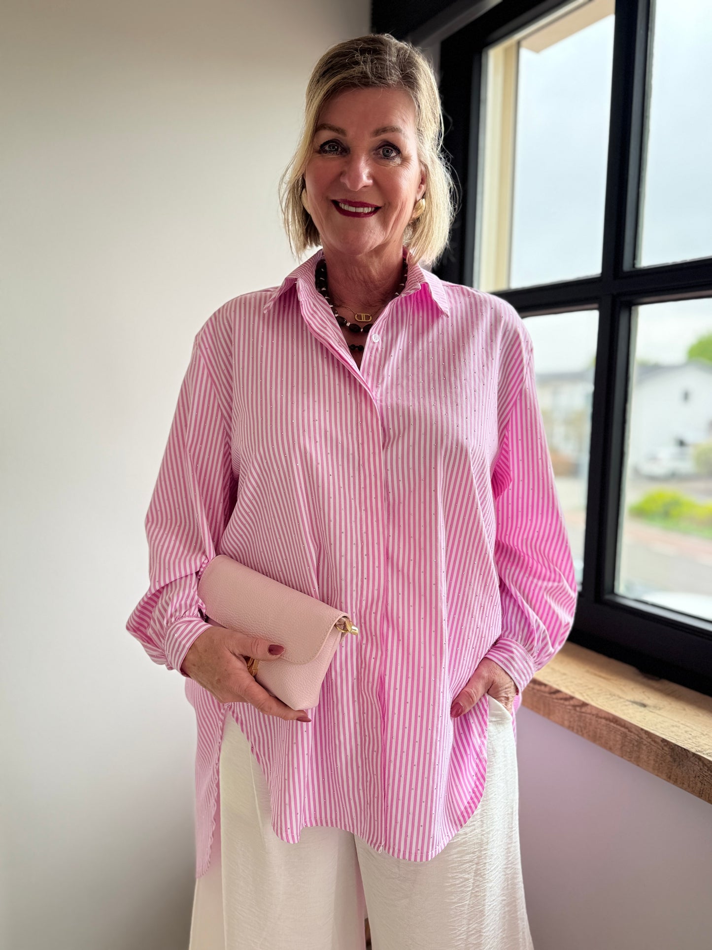 Oversized Blouse - Roze
