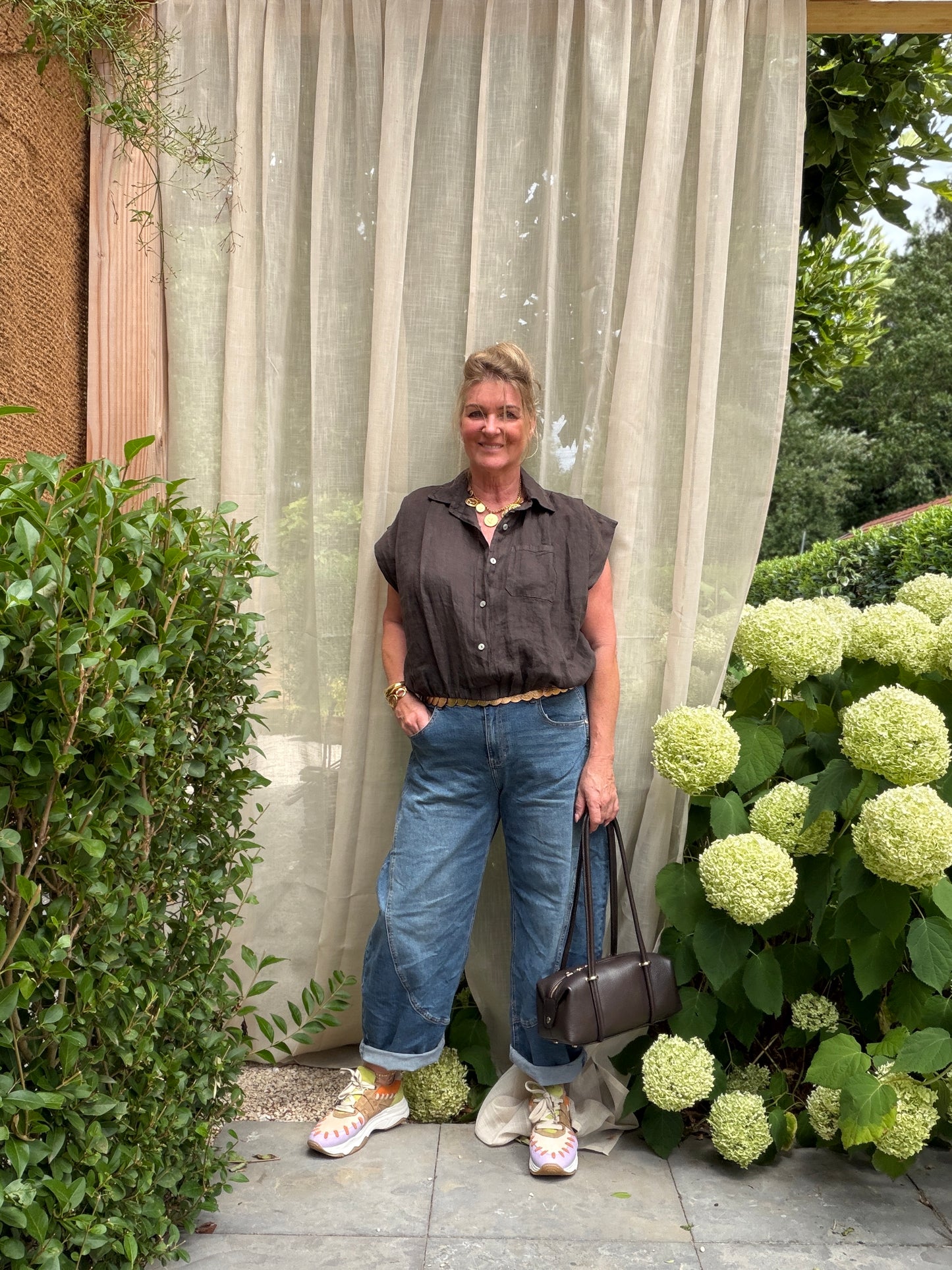 BALLOON BLOUSE - BRUIN