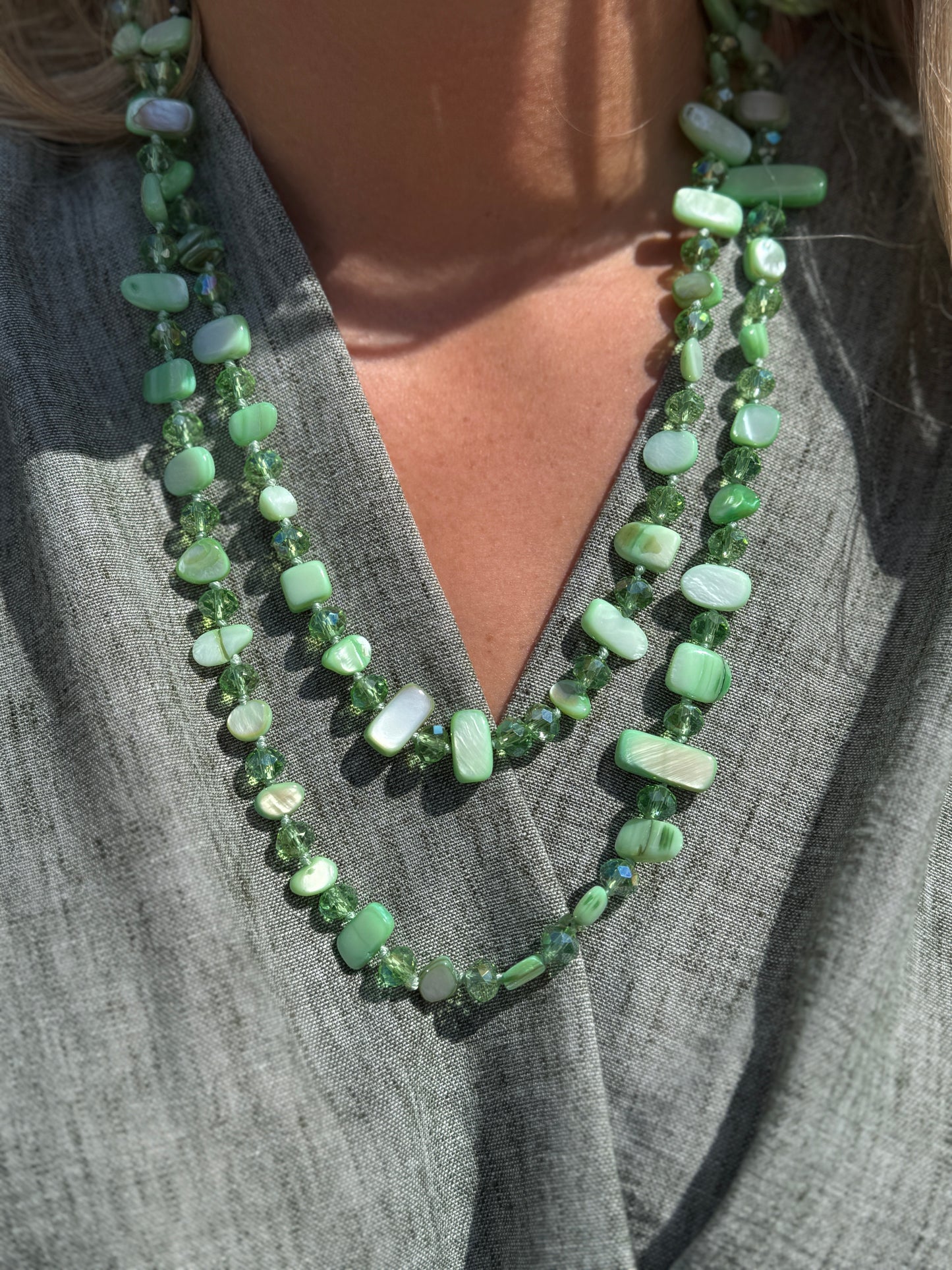 Stone Ketting - Groen