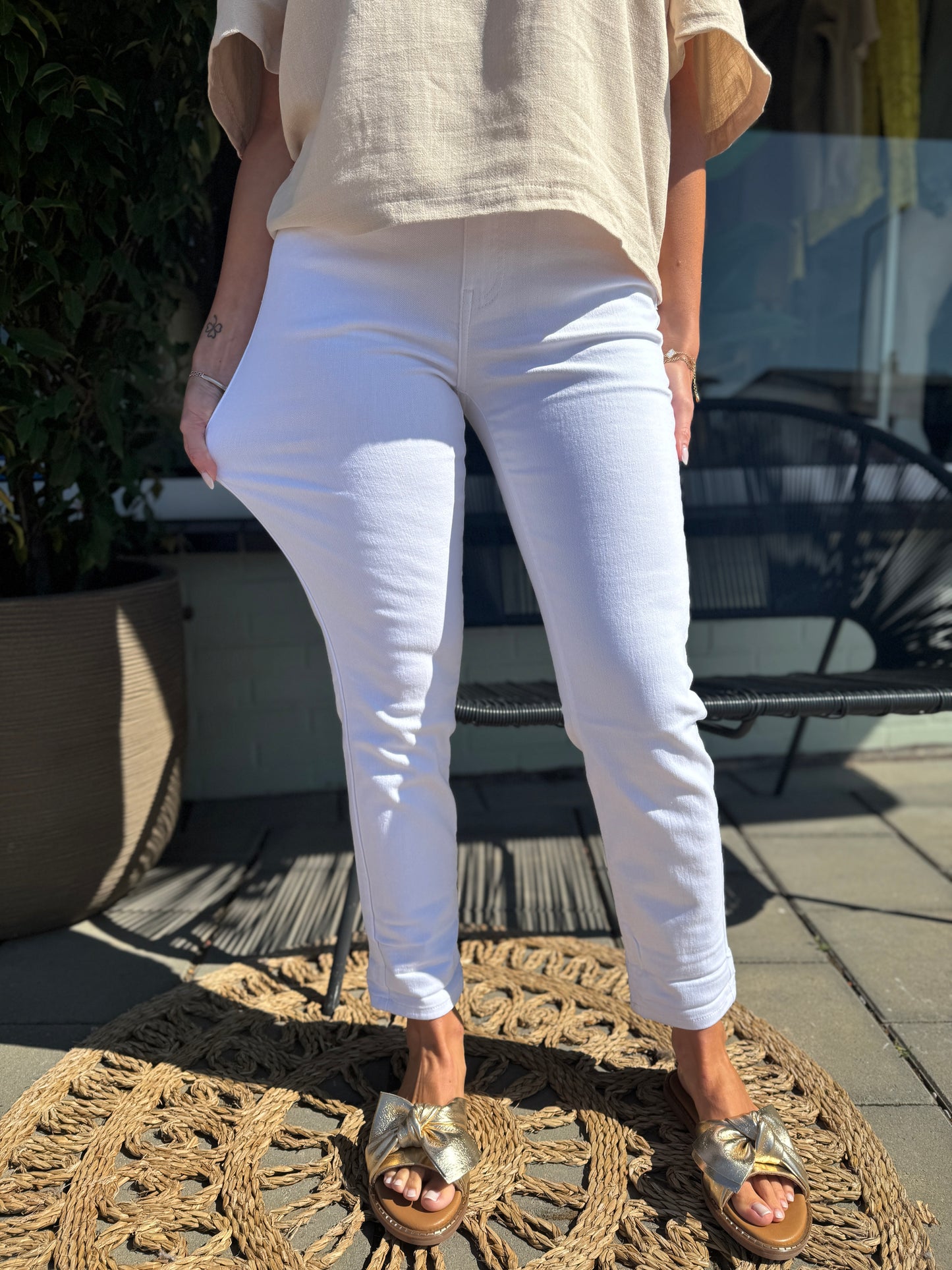 Toxik Mom Jeans - Wit