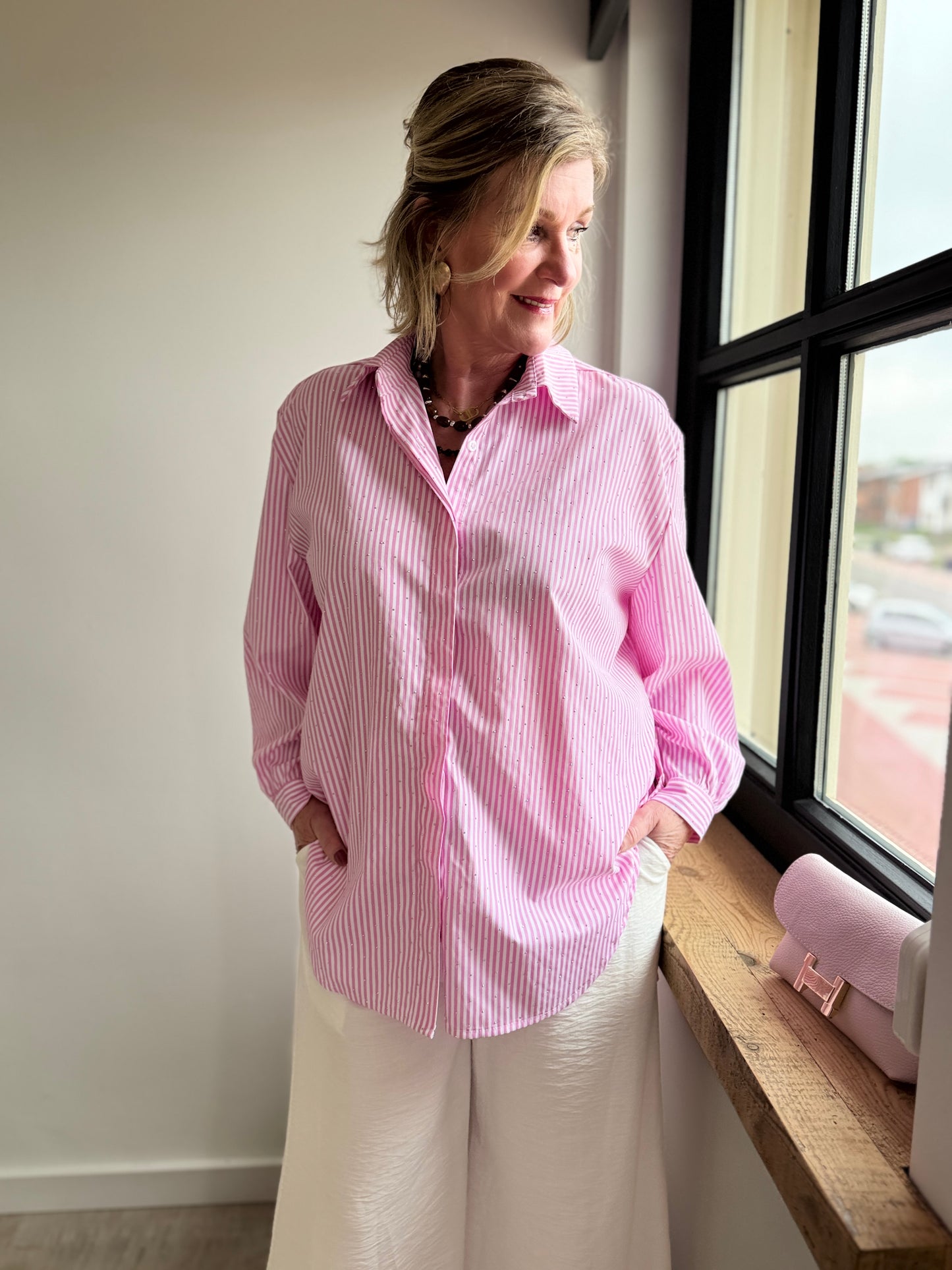 Oversized Blouse - Roze