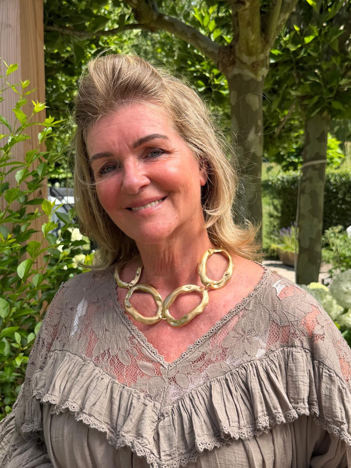 CIRKEL KETTING - GOUD
