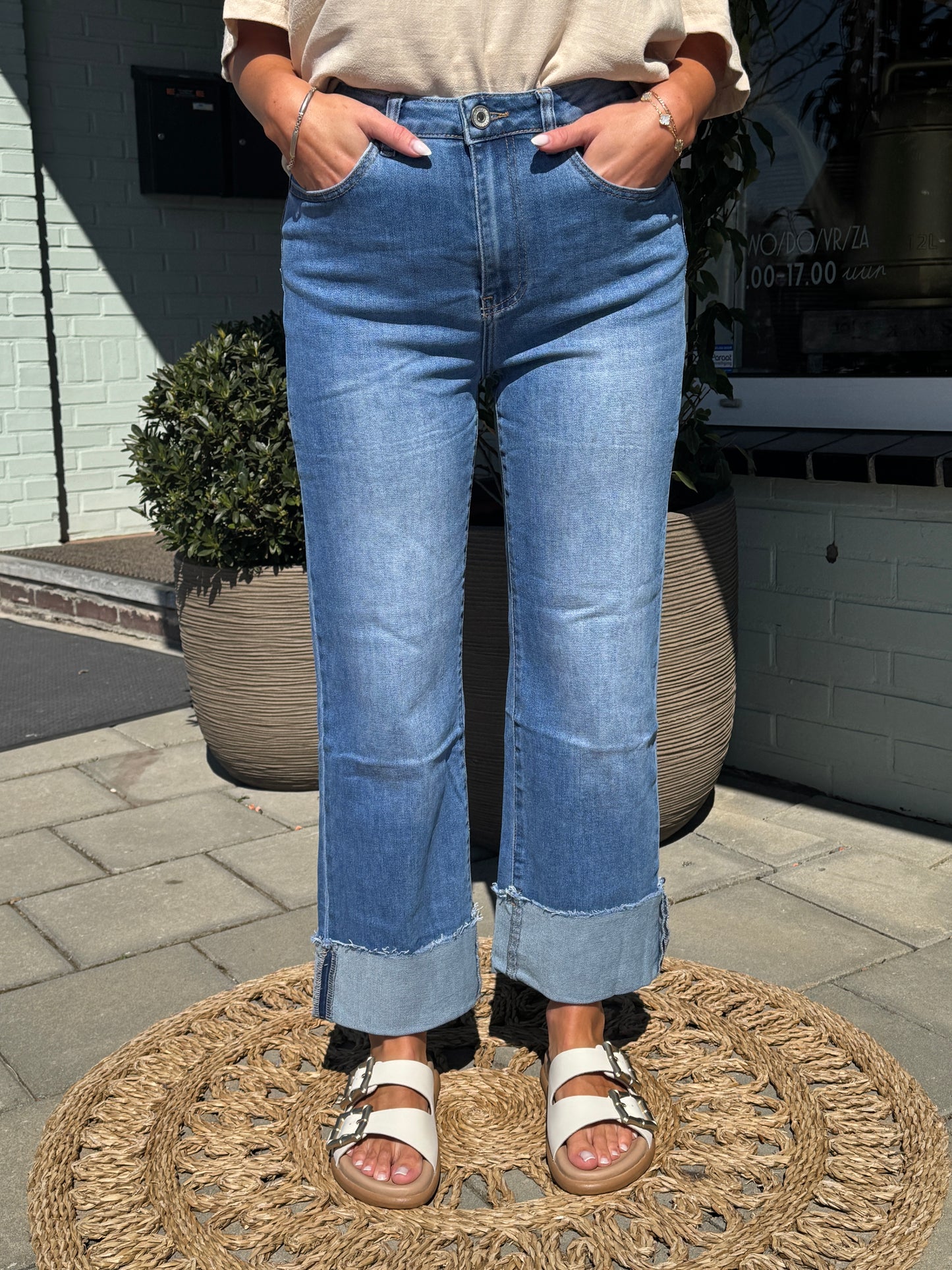 Wide 7/8 Jeans