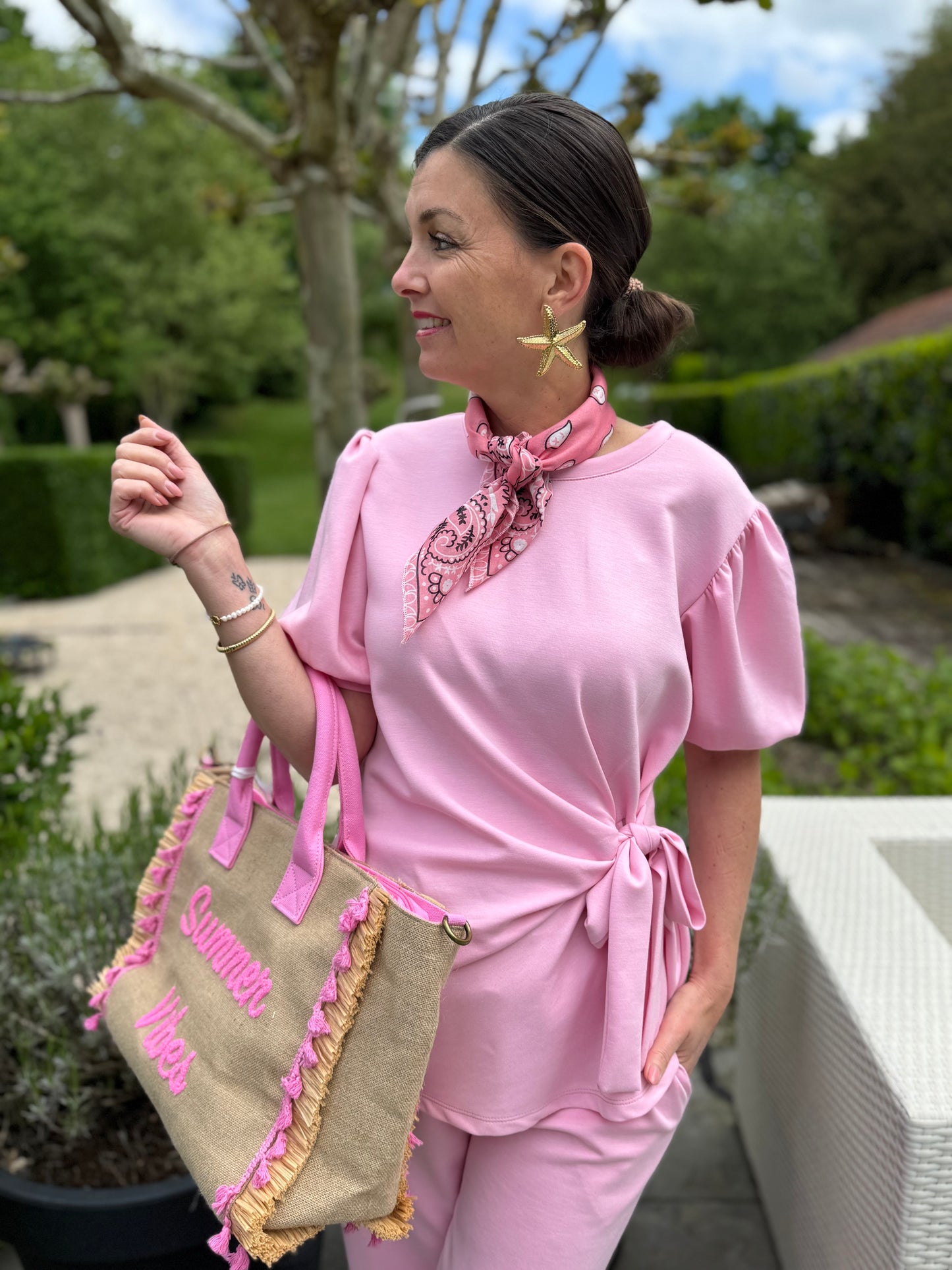 Bow Twinset - Roze