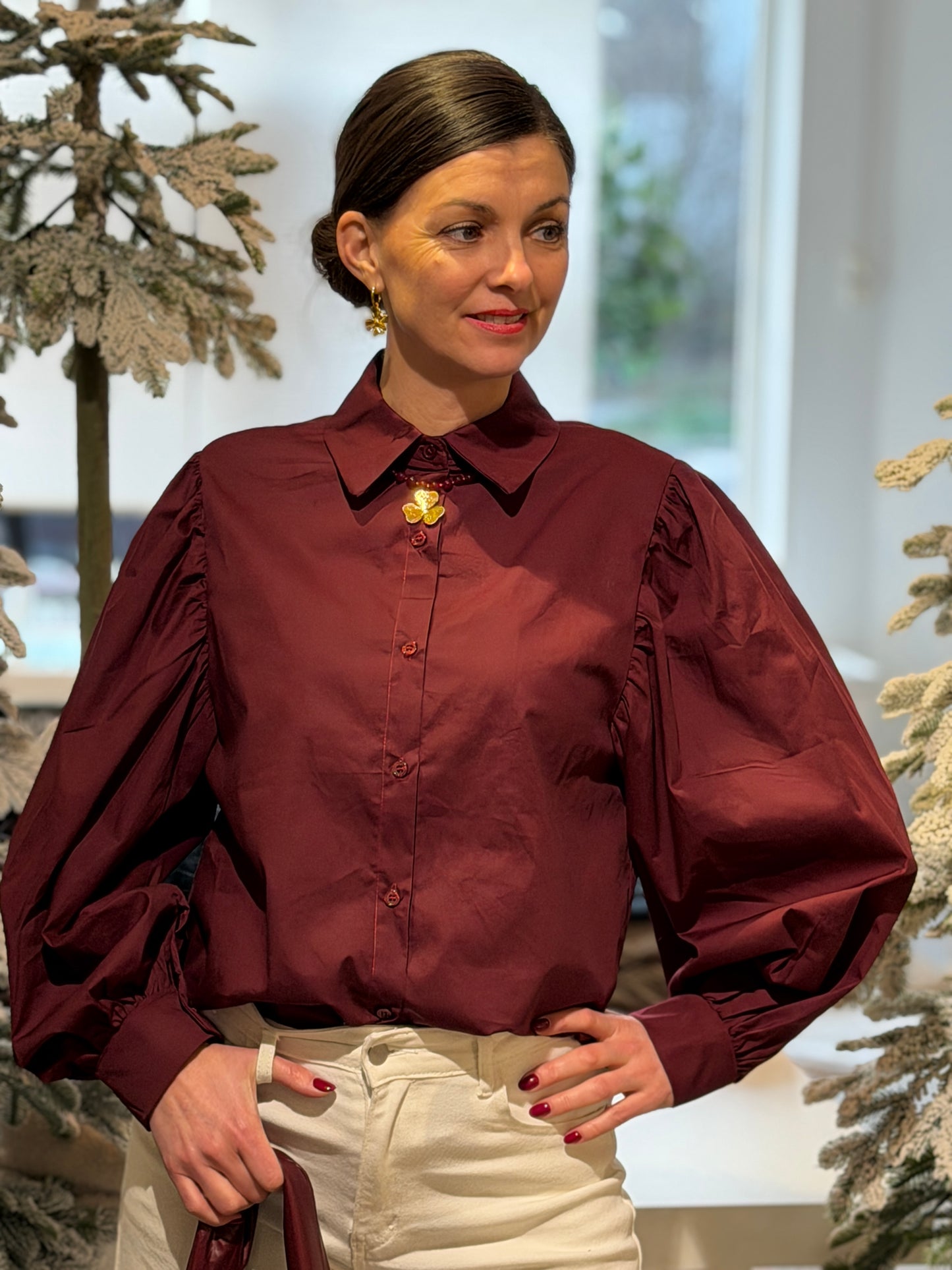 NOA Blouse - Bordeaux