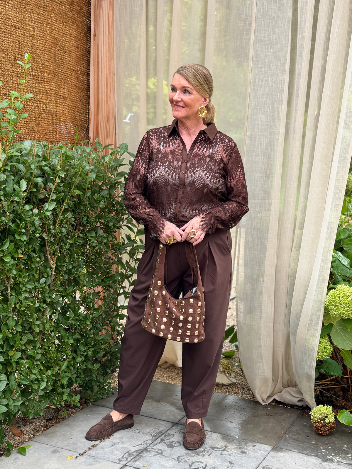 OKRAM BLOUSE - BRUIN