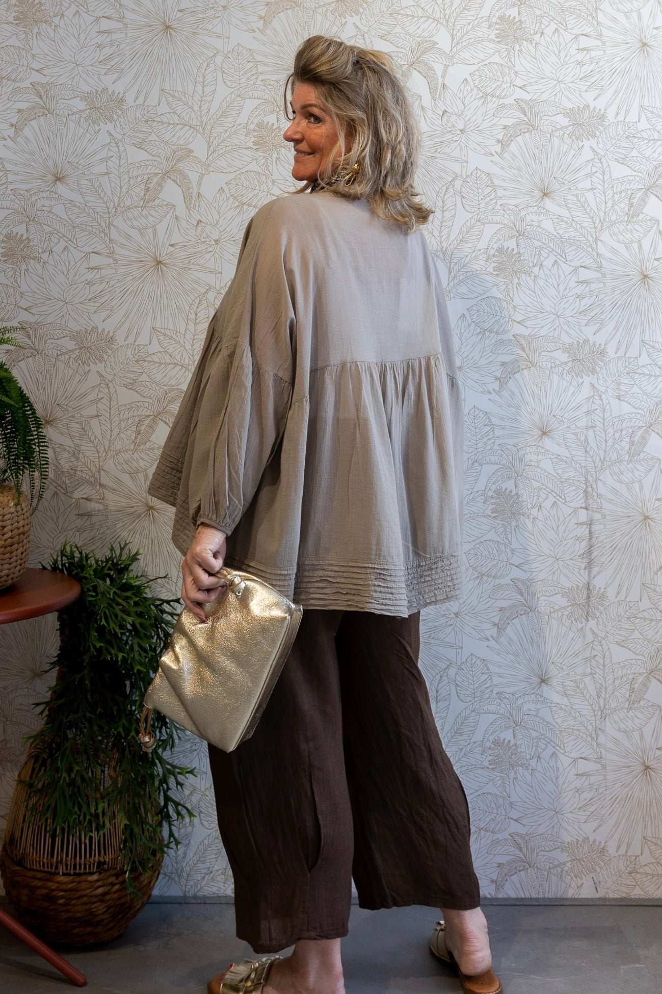 SION BLOUSE - TAUPE