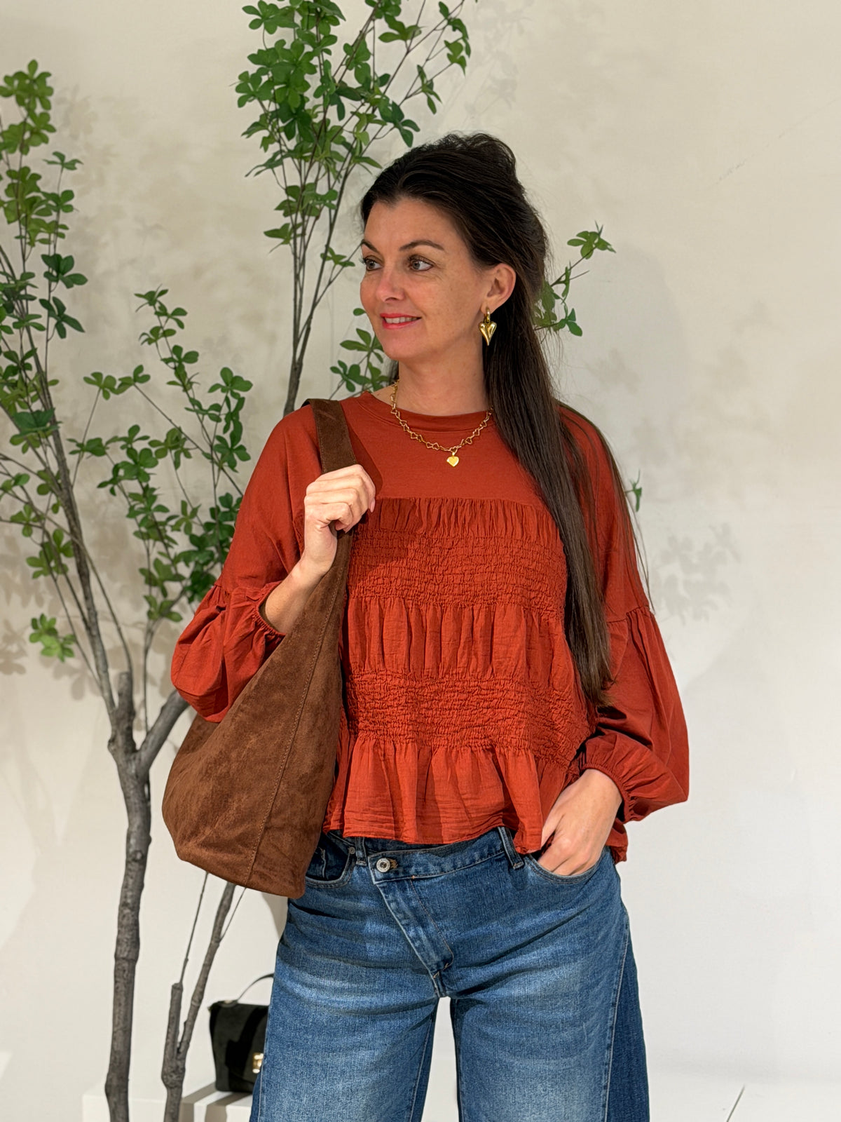 VALERIE SHIRT - BRIQUE