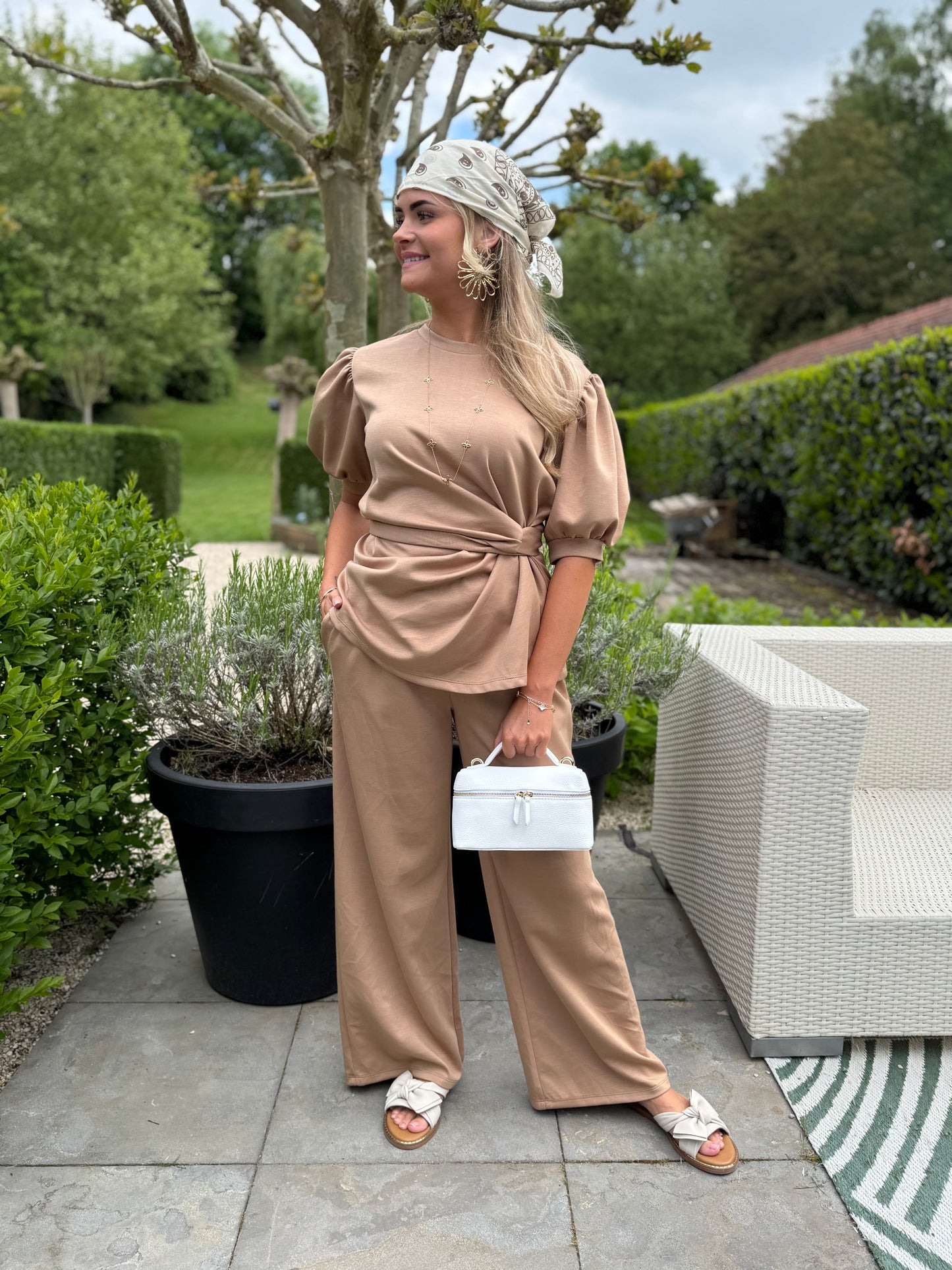Bow Twinset - Camel