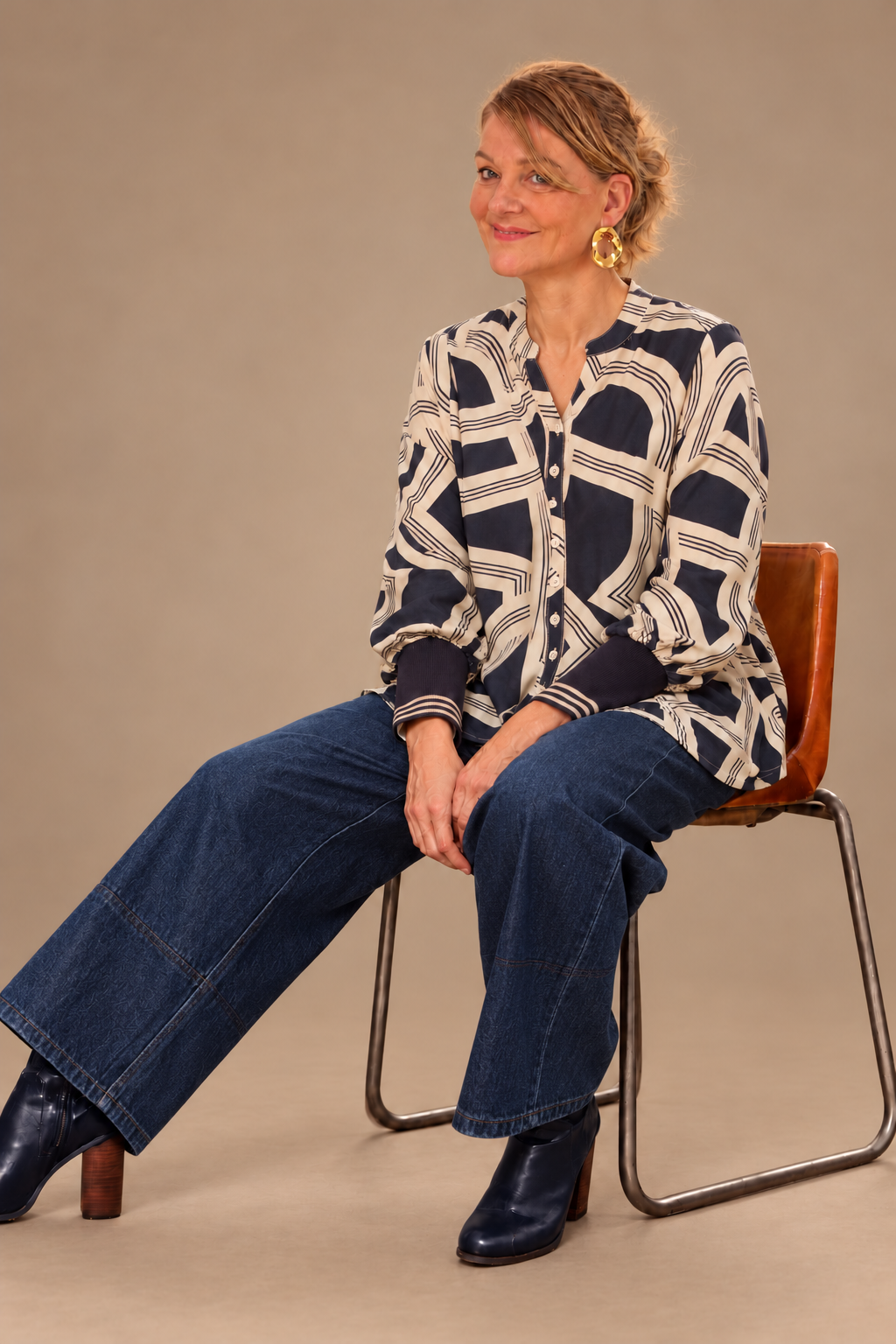 MAUDE BLOUSE - BLAUW
