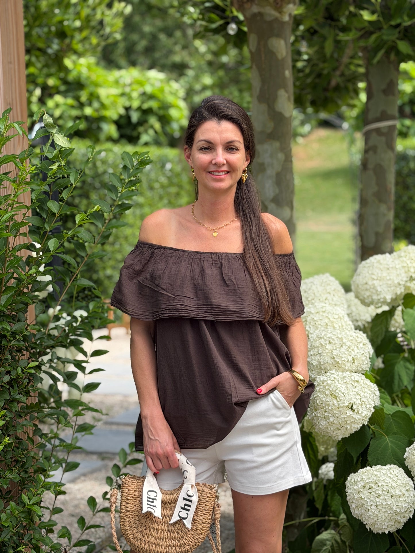 BELLY BLOUSE - BRUIN