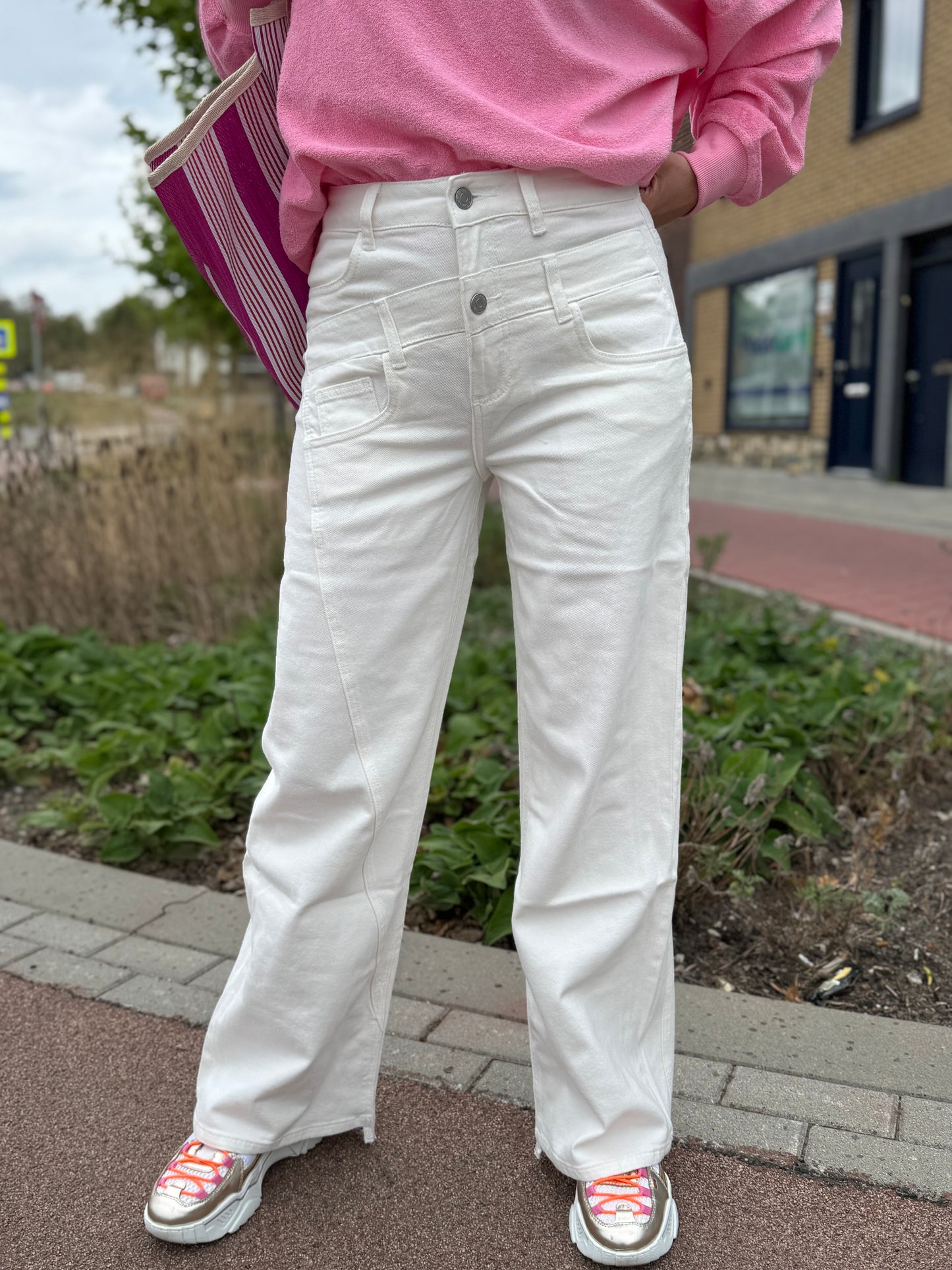 Wide Leg Sissy Offwhite