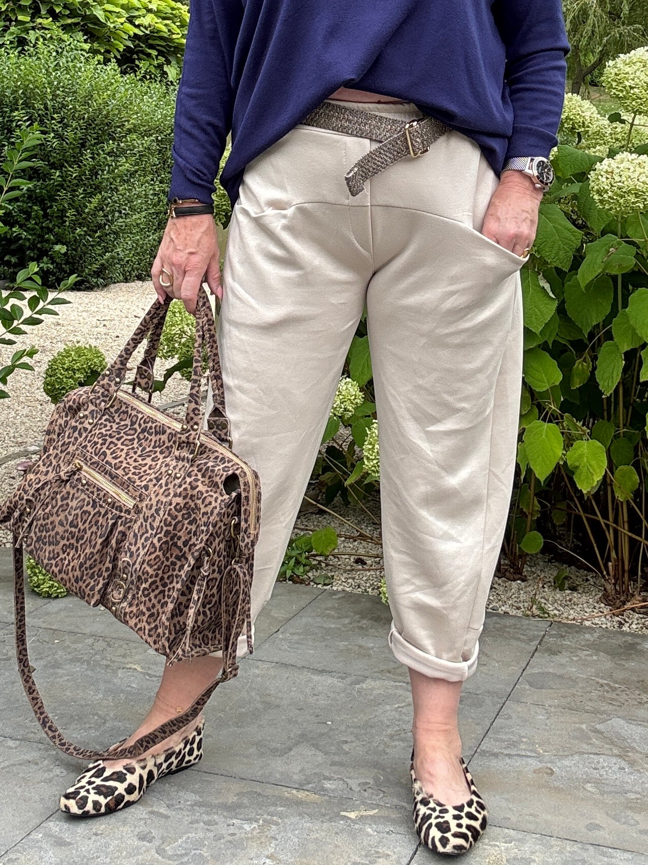 LIONA Broek - Beige