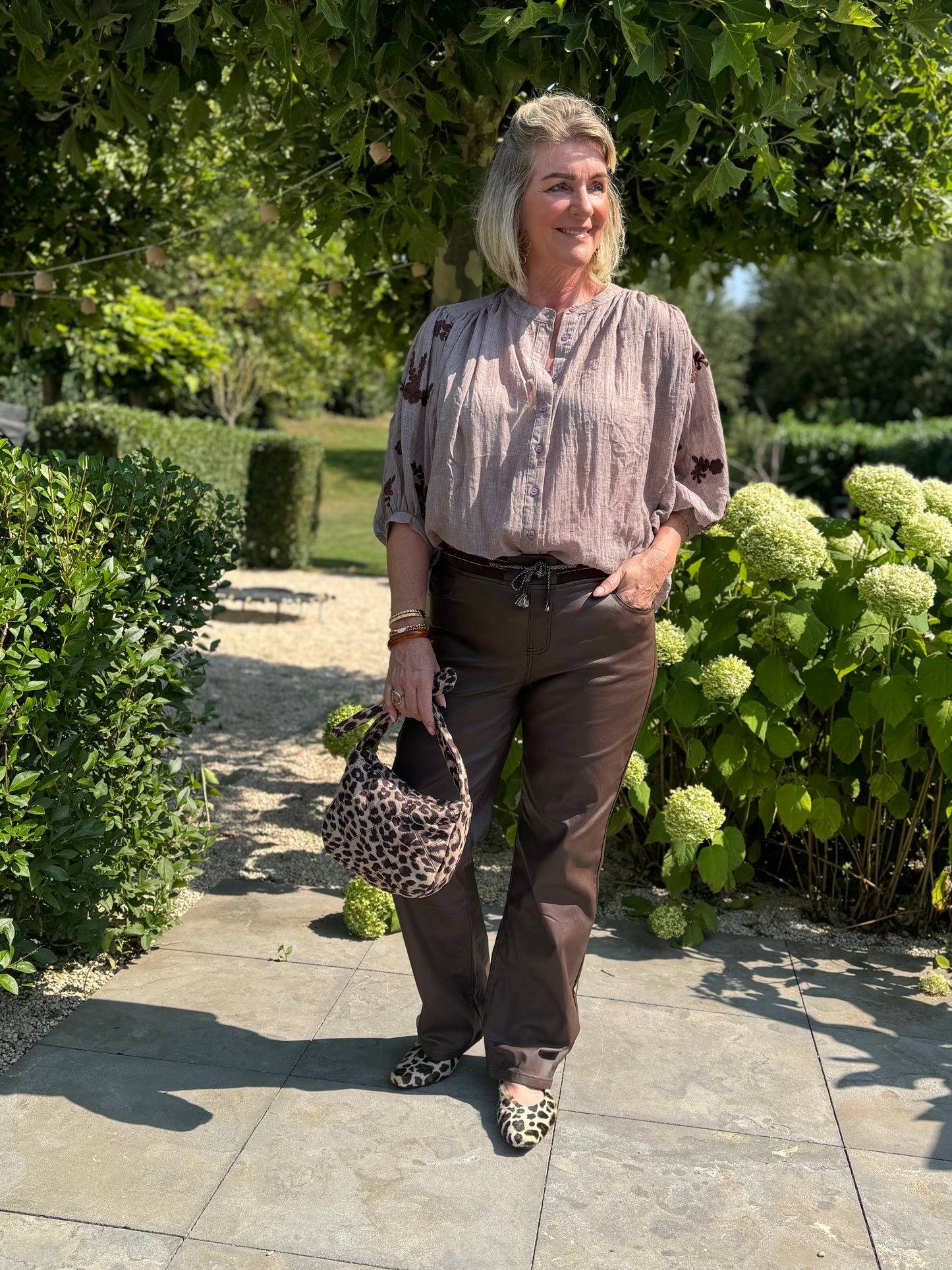 NOUD Blouse - Bruin