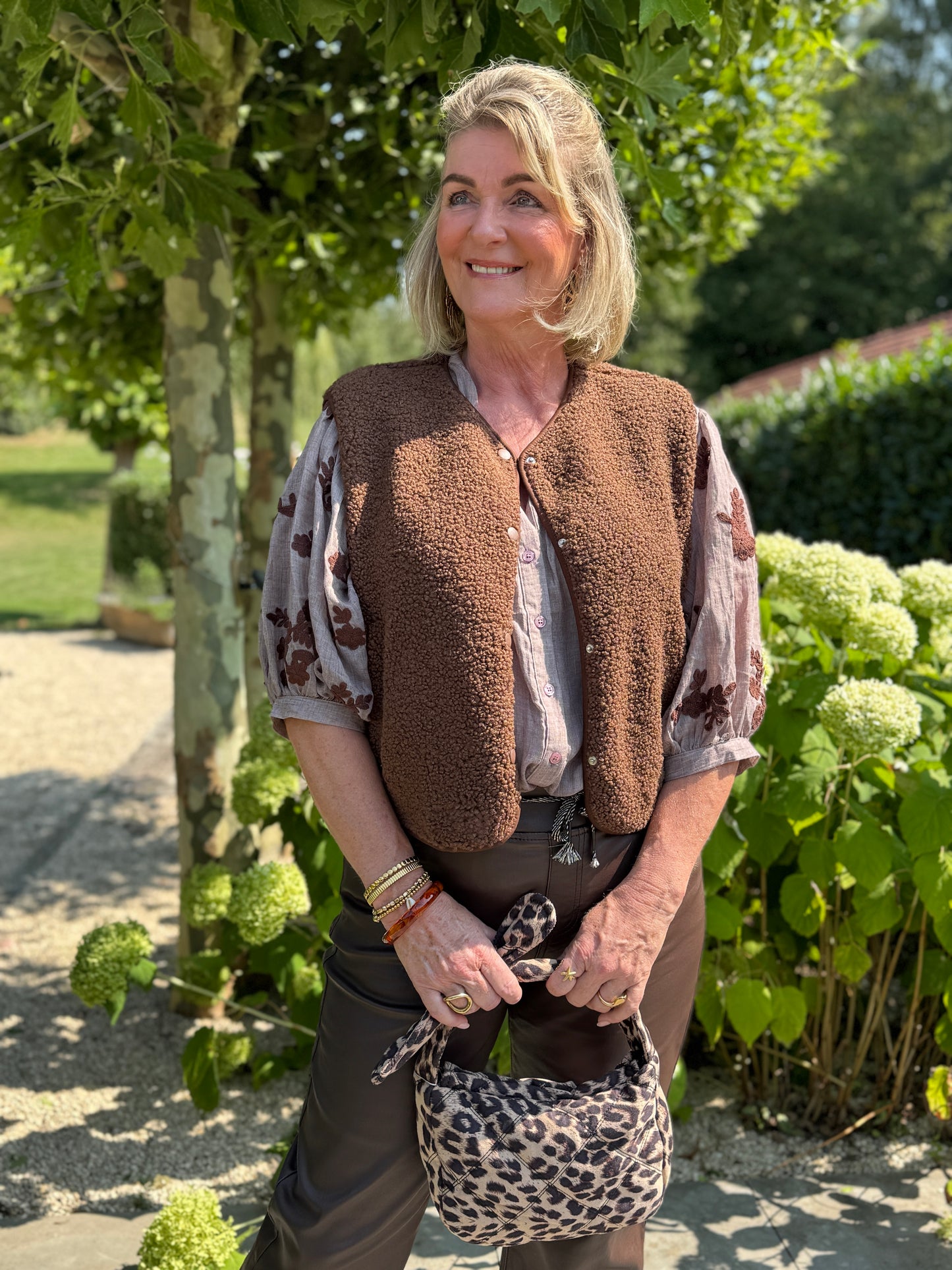 NOUD Blouse - Bruin