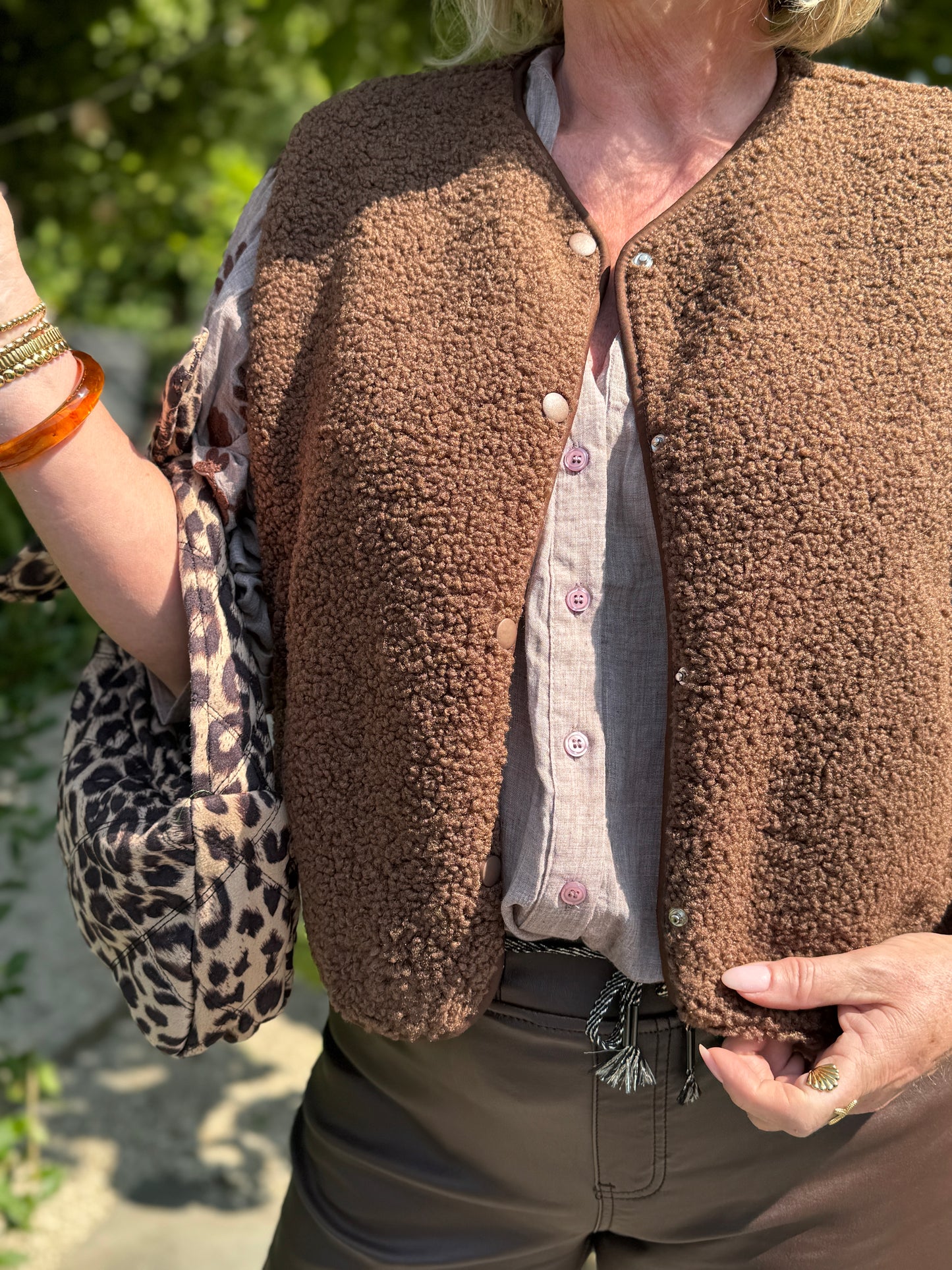 INA Gilet - Bruin