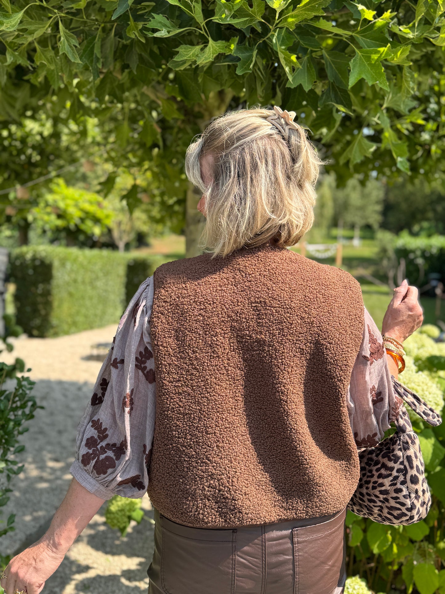 INA Gilet - Bruin