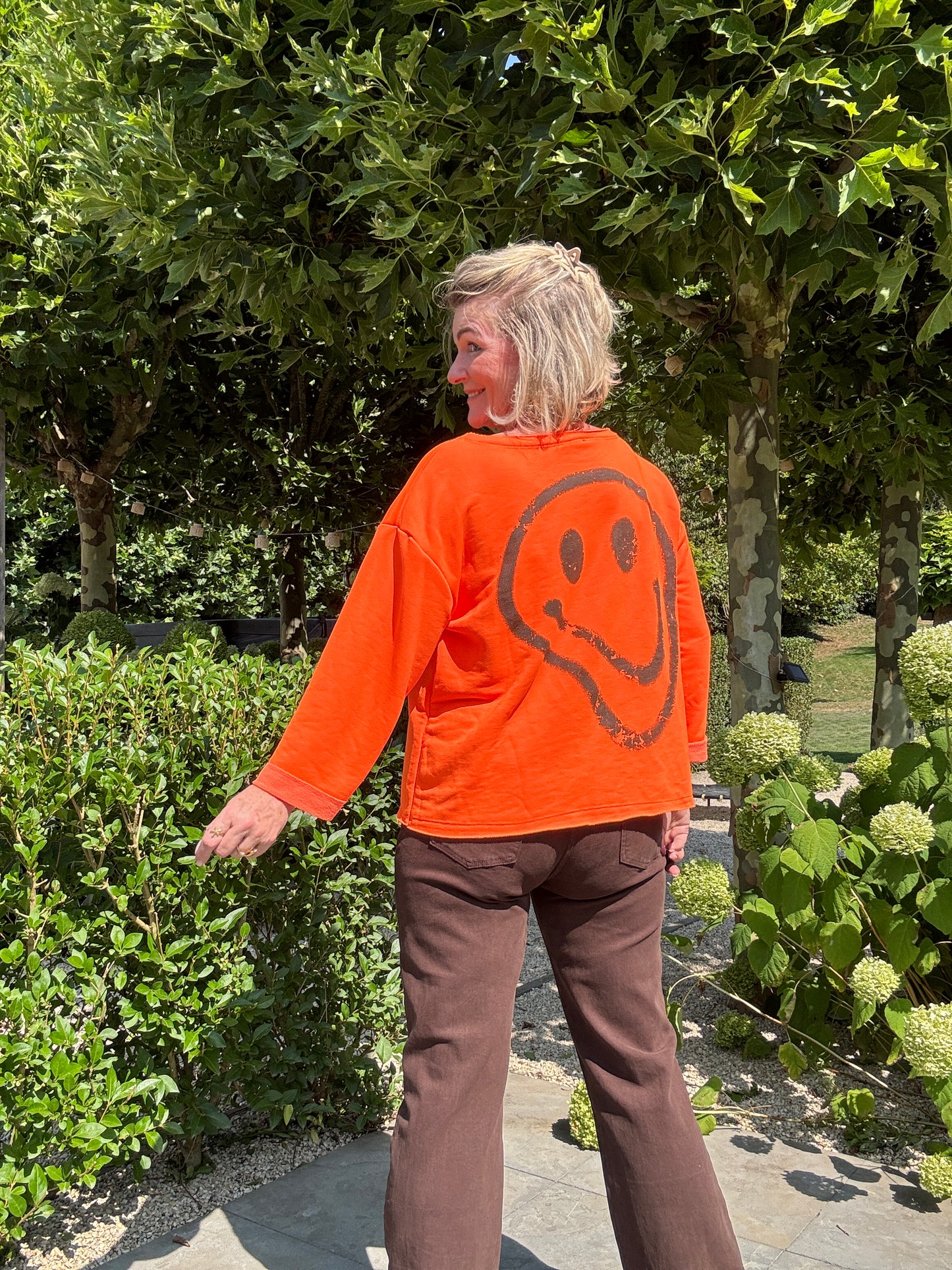SMILE Sweater - Oranje
