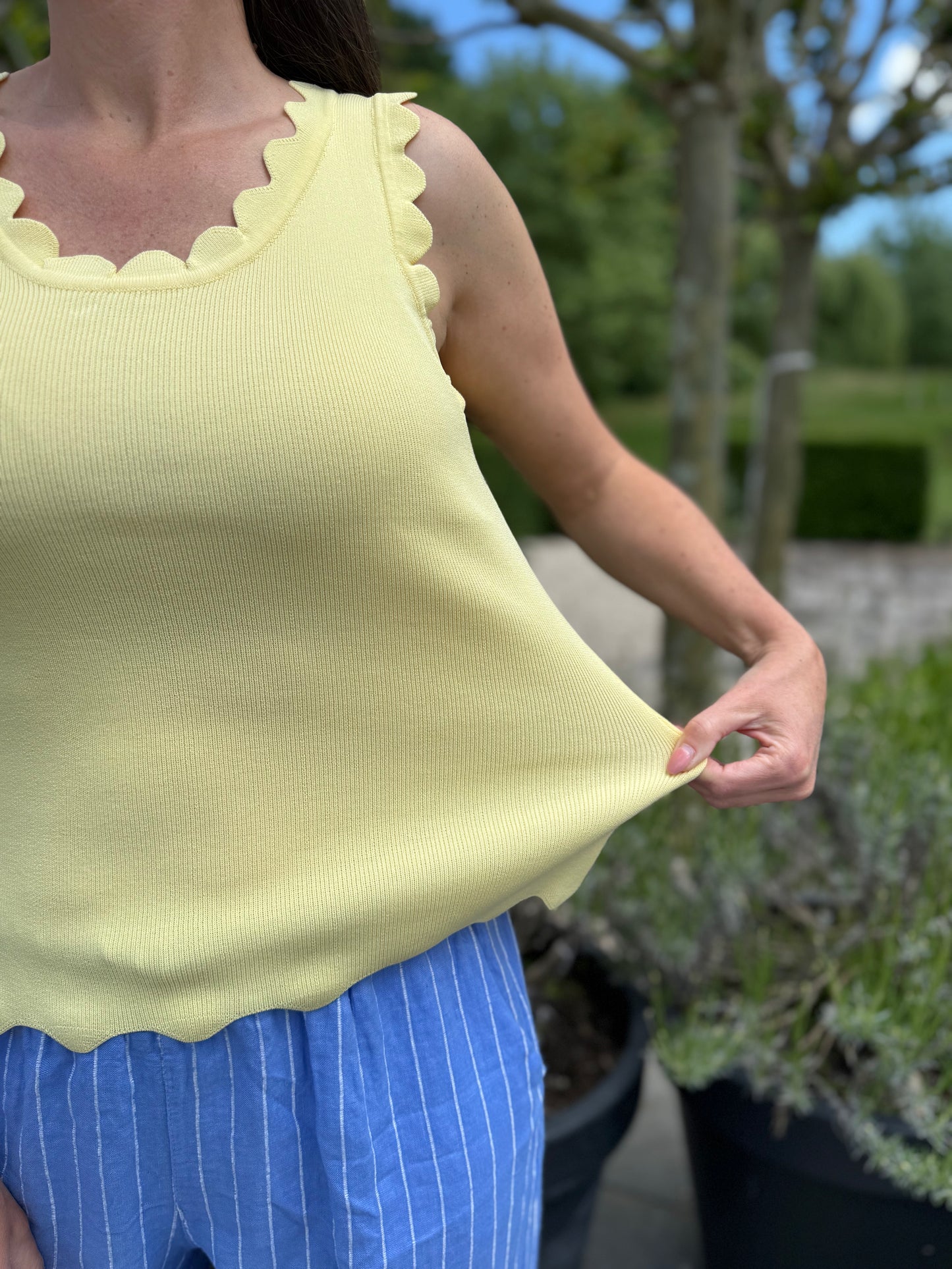 Rib Top - Geel