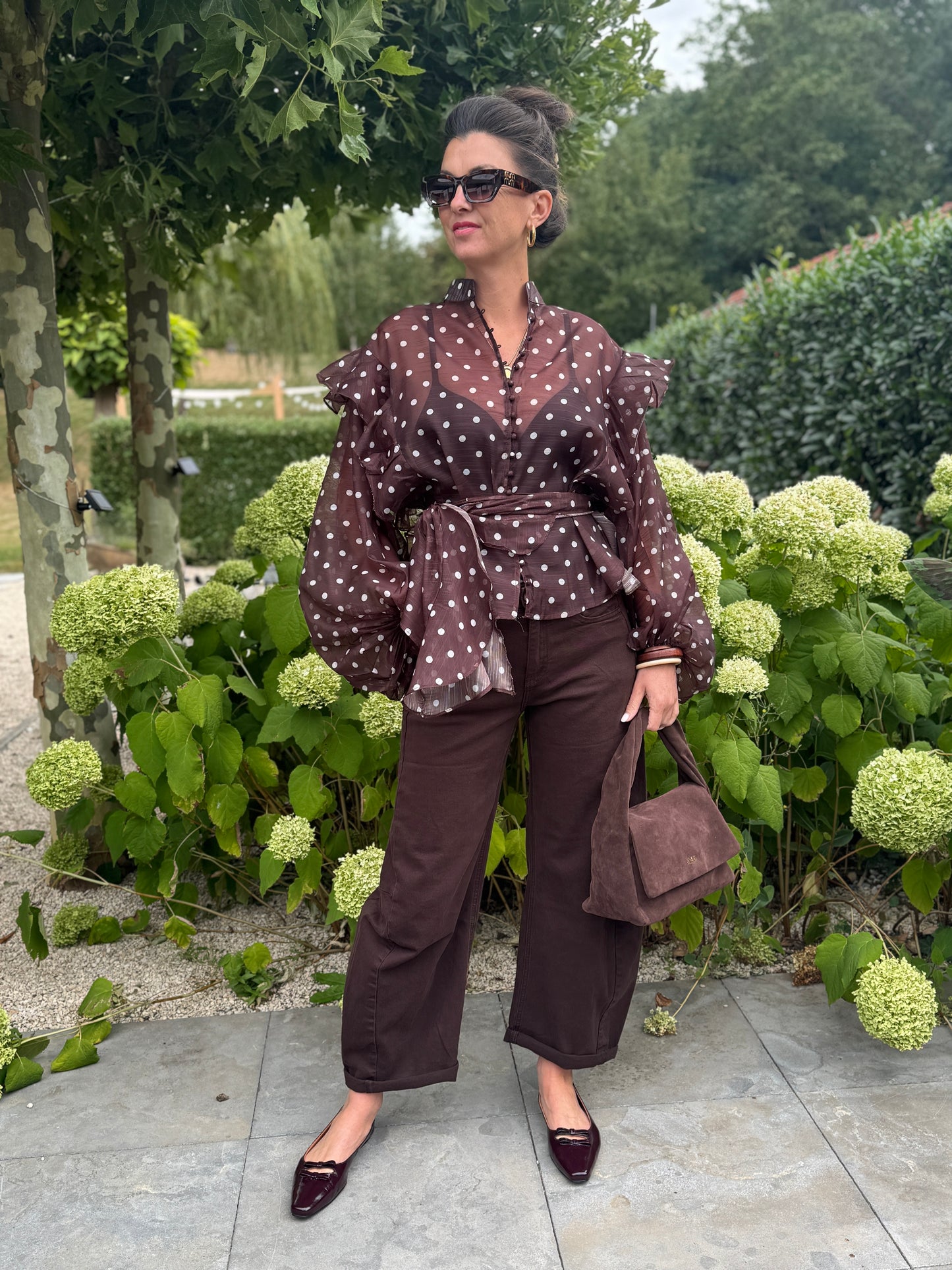STIP Blouse - Bruin