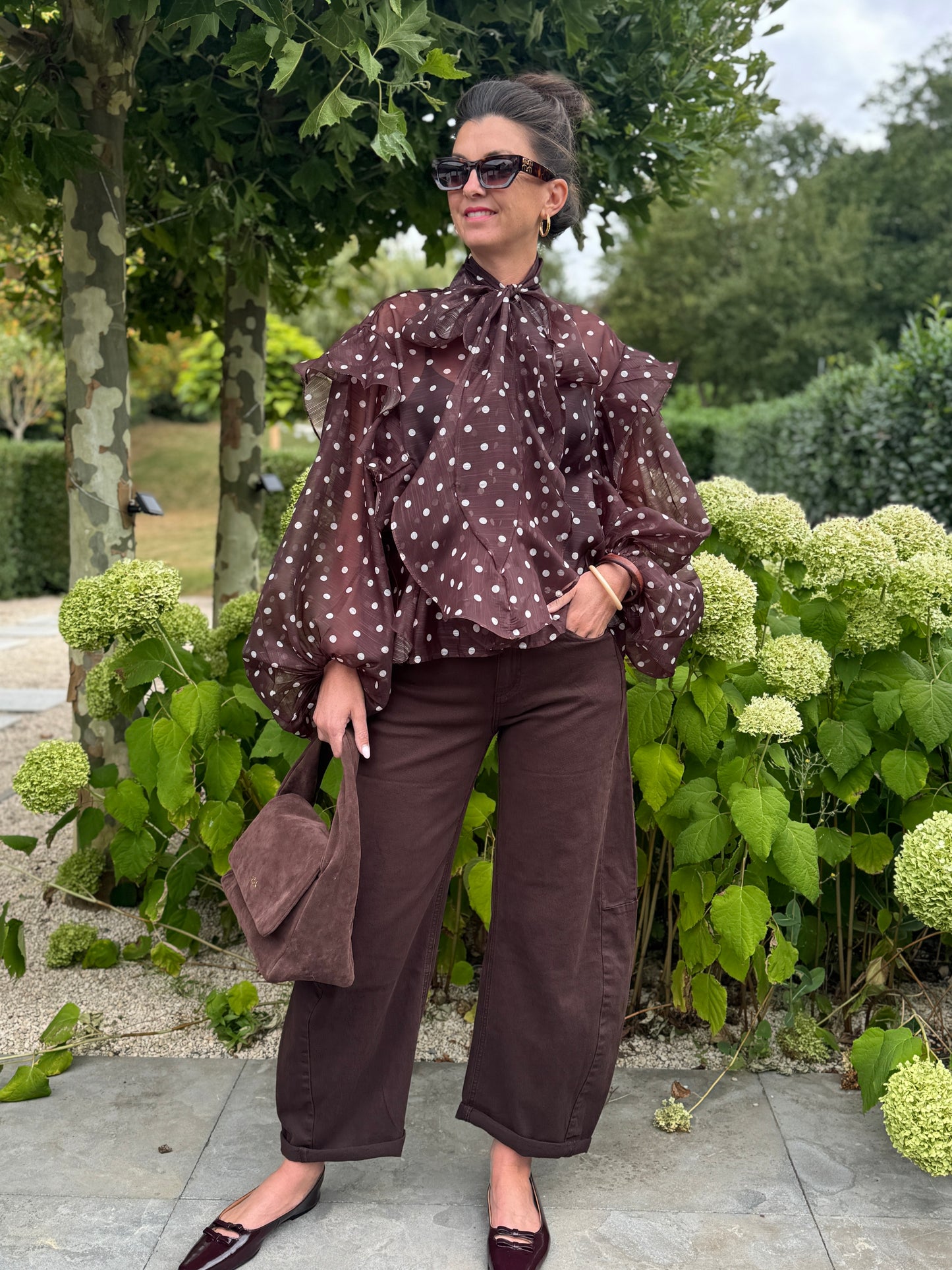 STIP Blouse - Bruin