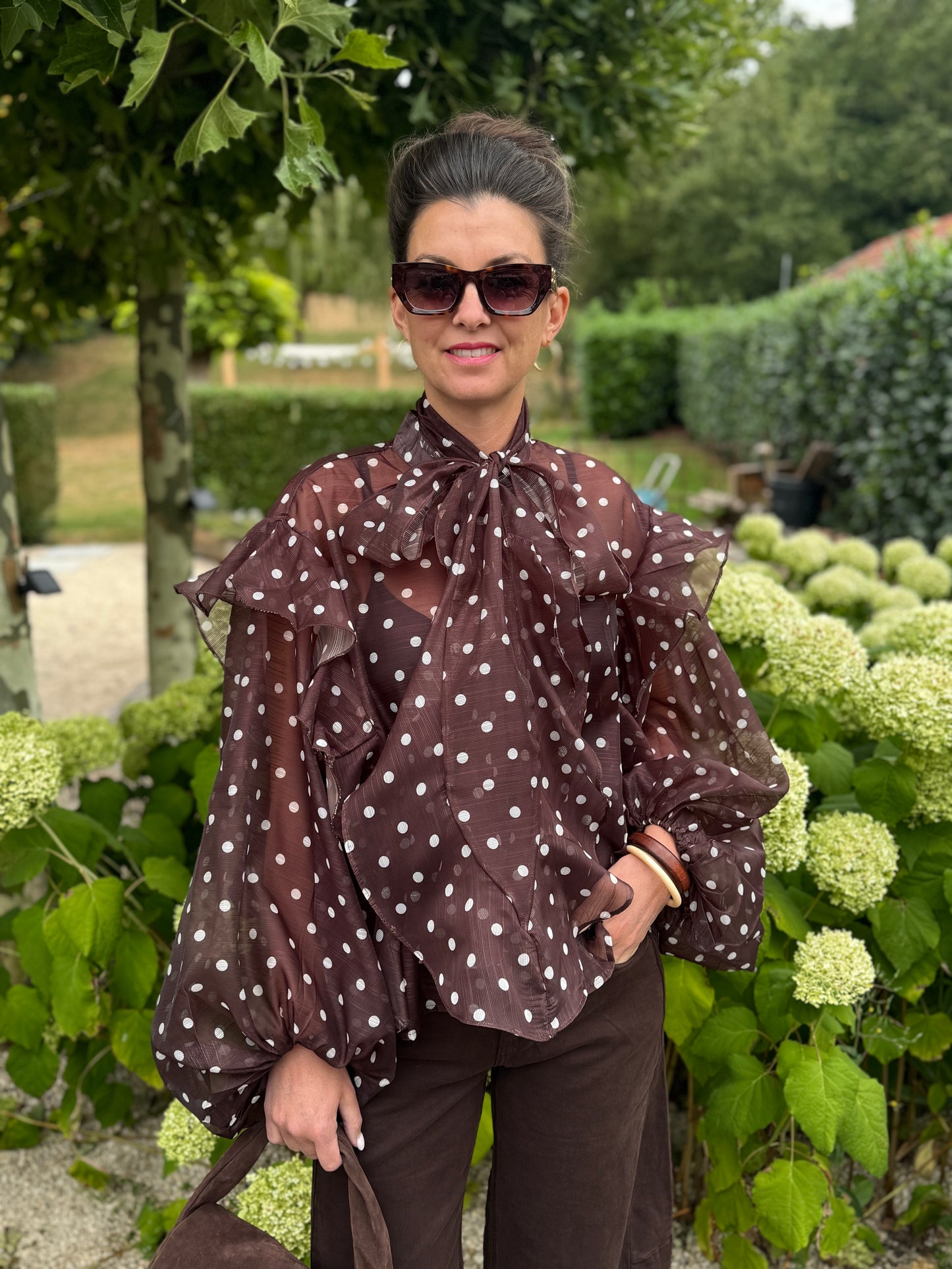 STIP Blouse - Bruin