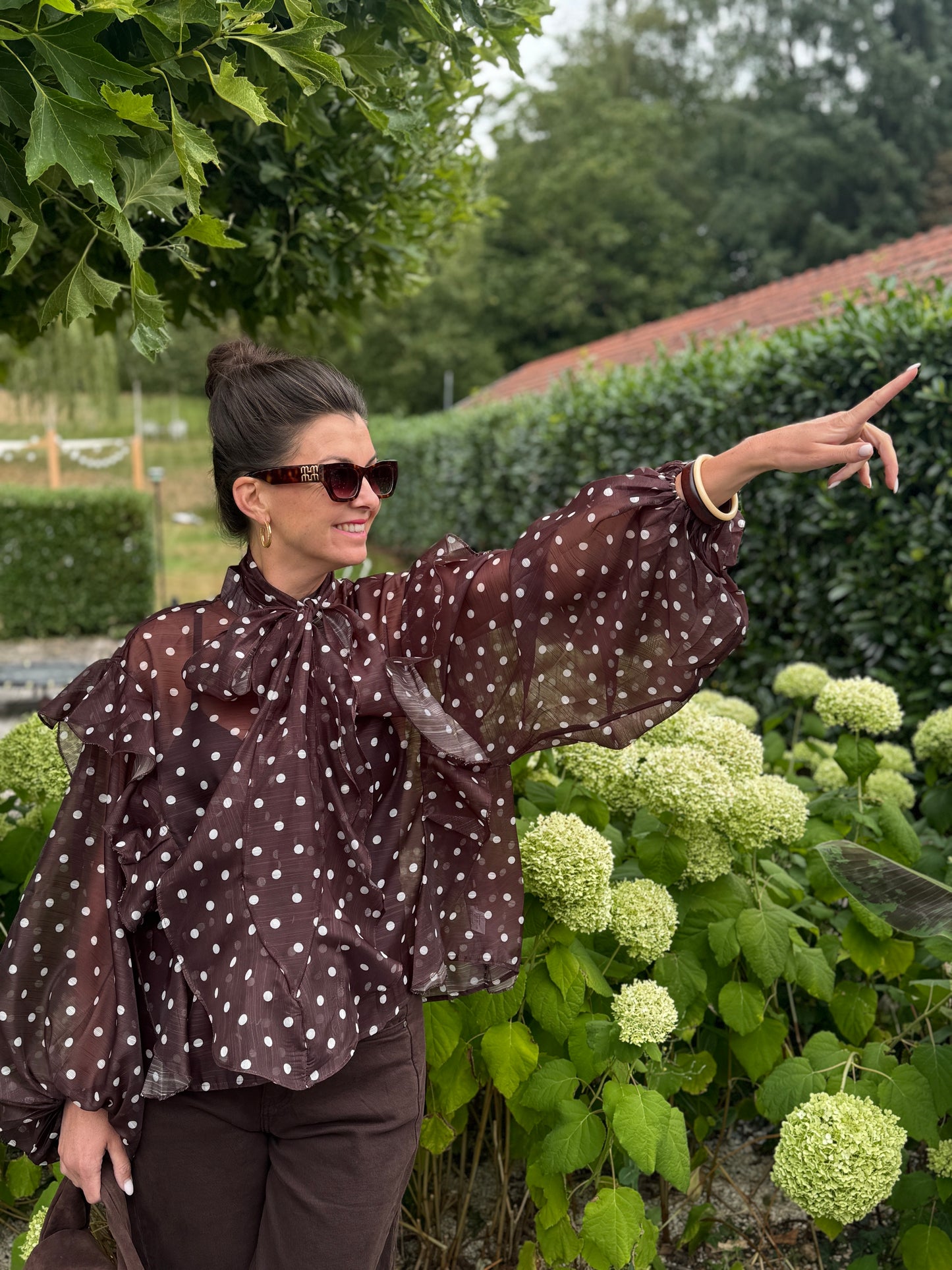 STIP Blouse - Bruin