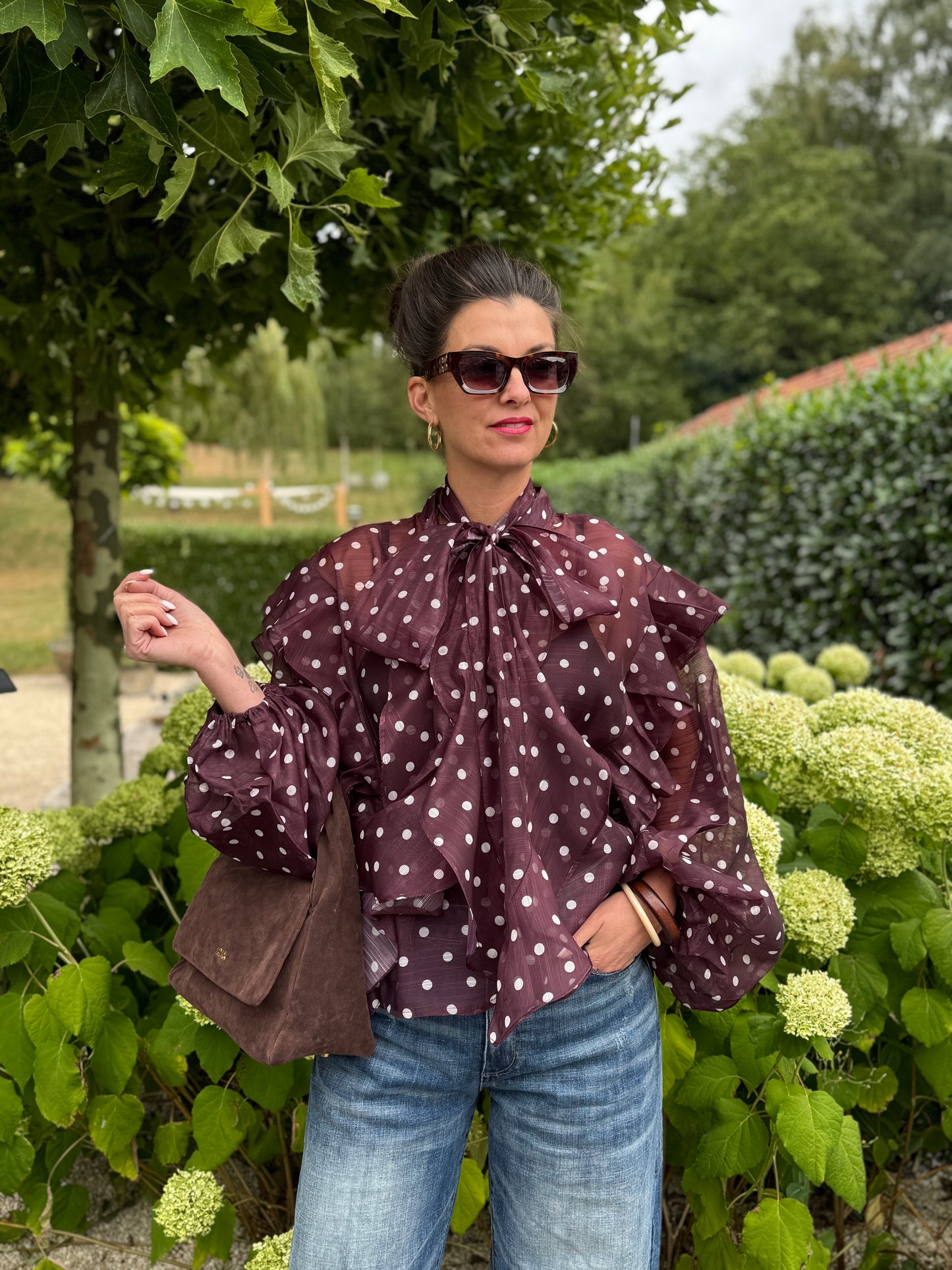 STIP Blouse - Bordeaux