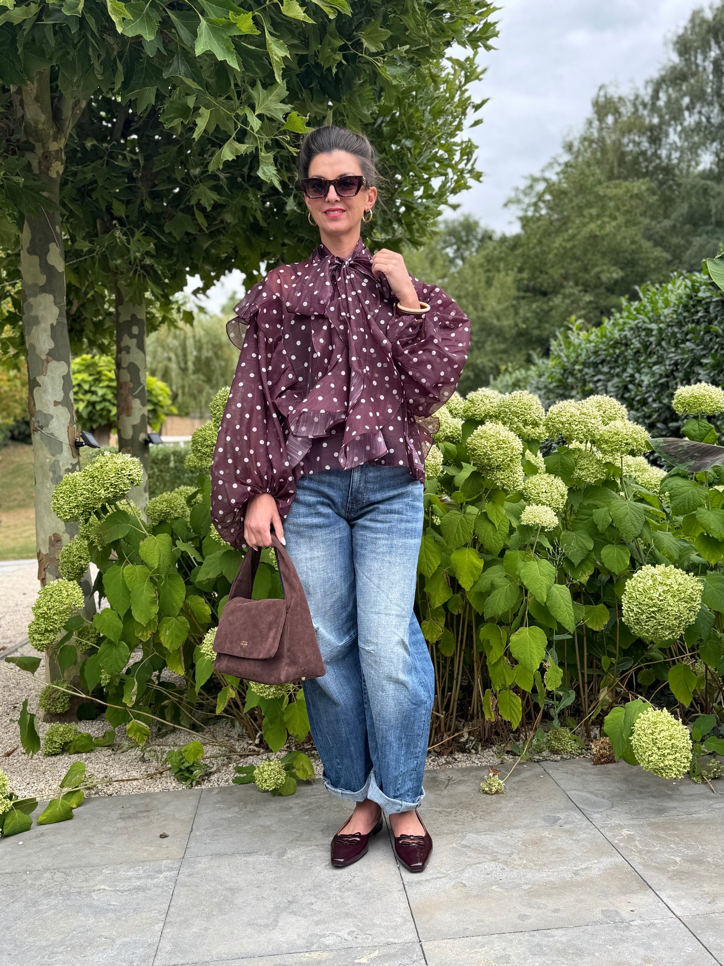 STIP Blouse - Bordeaux