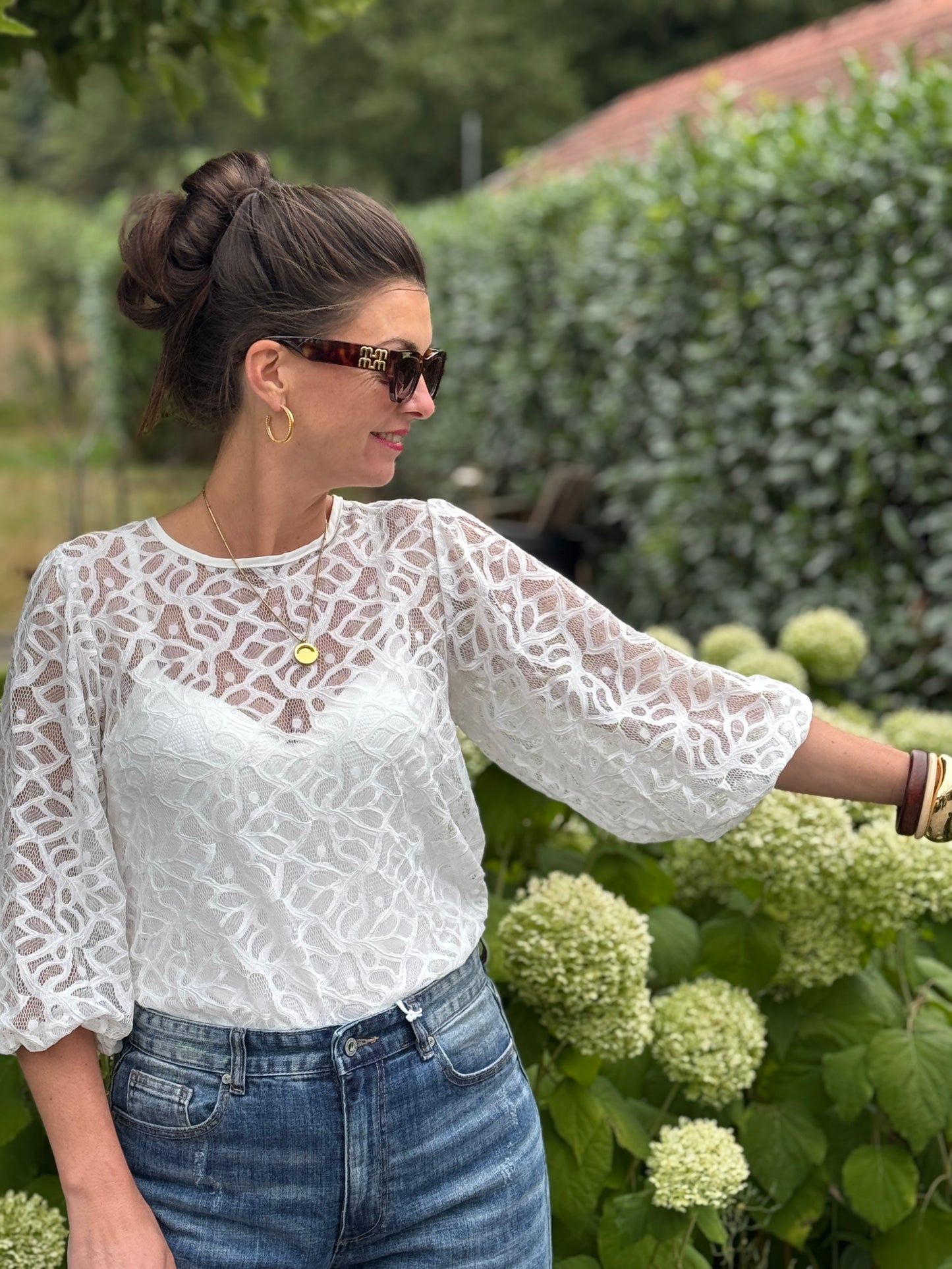 LACE Blouse - Offwhite