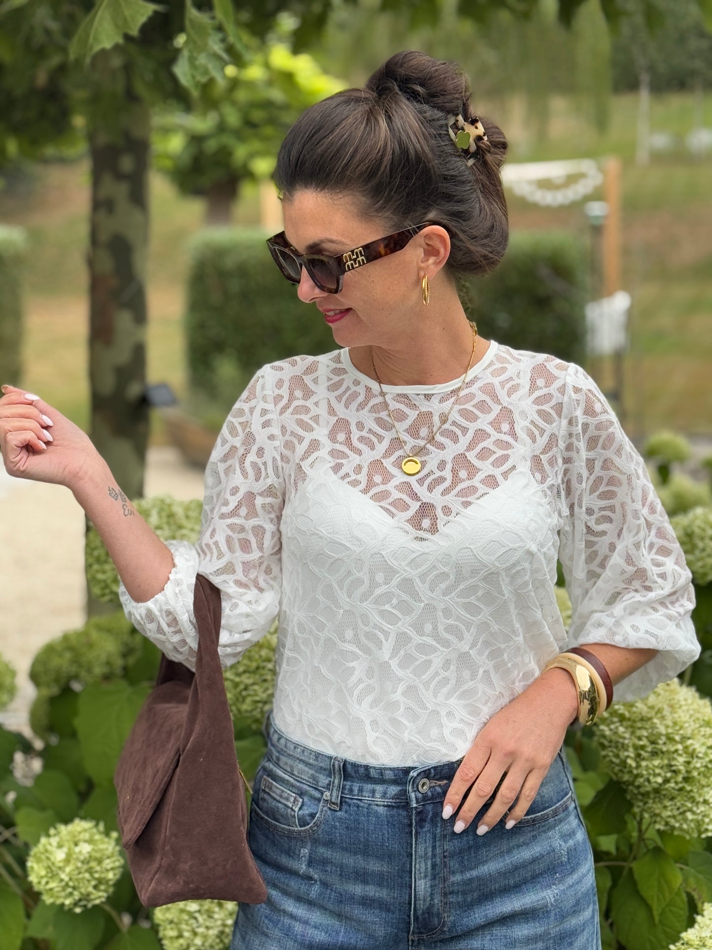 LACE Blouse - Offwhite