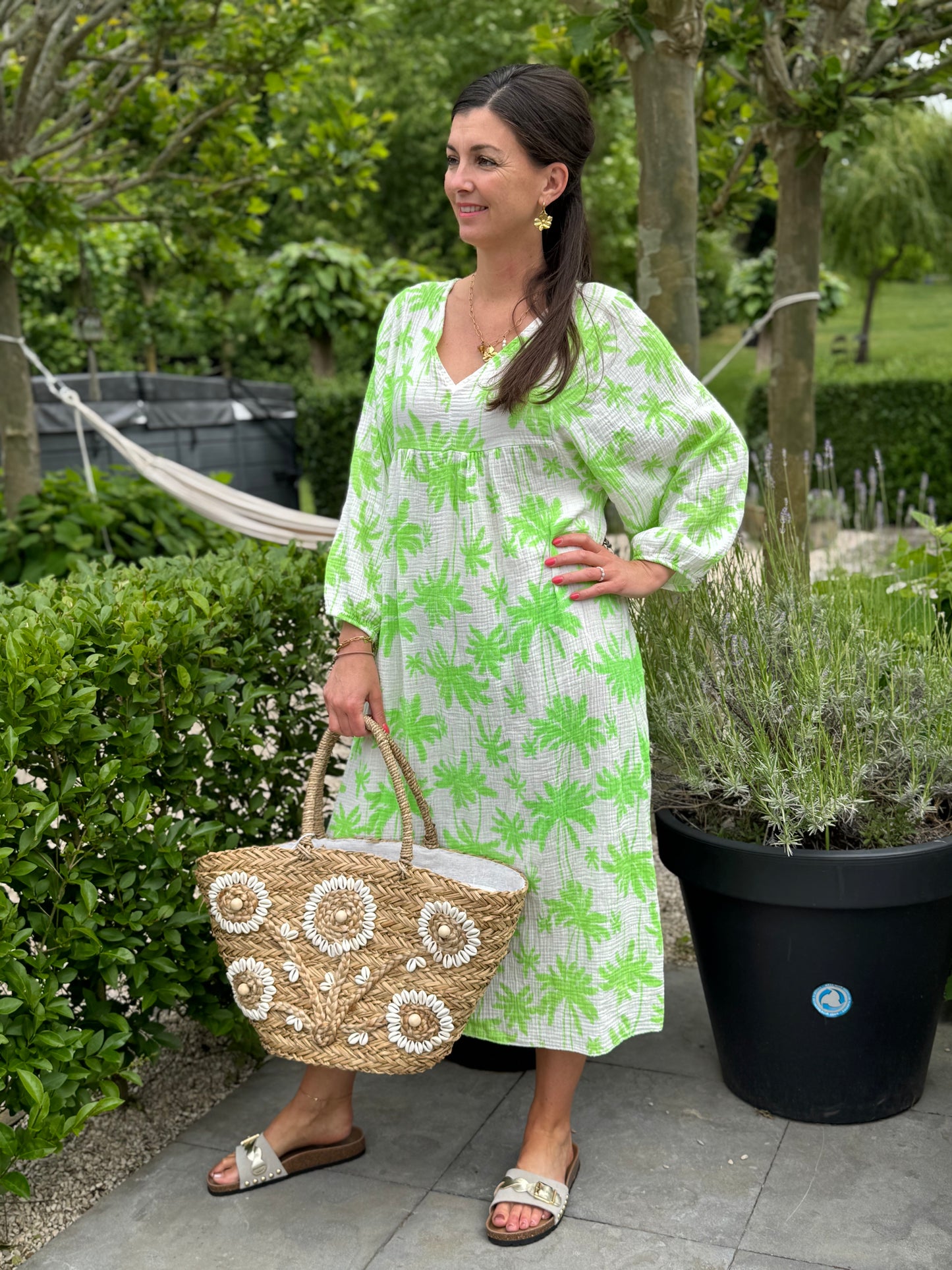 Green Palm Jurk