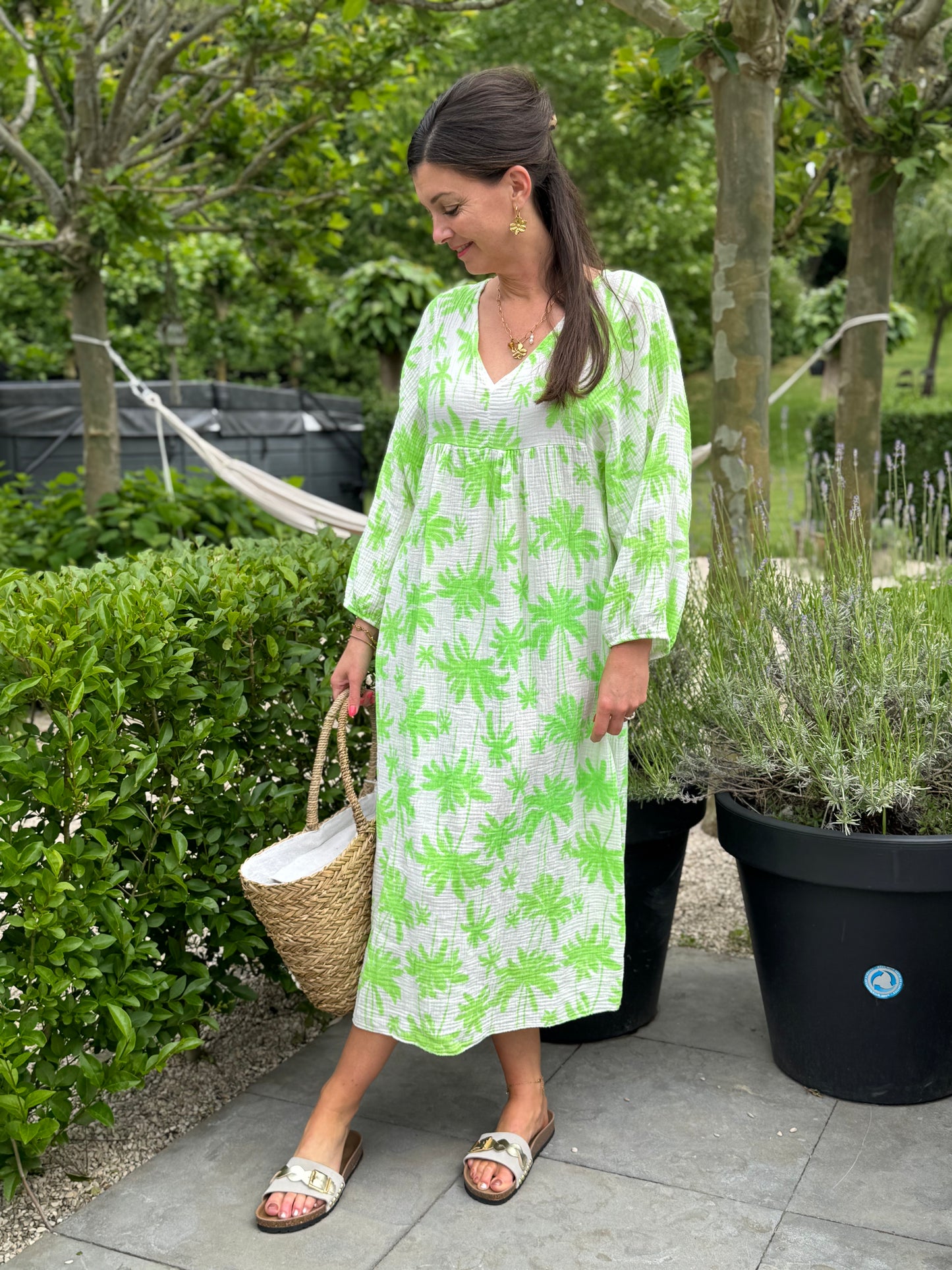 Green Palm Jurk