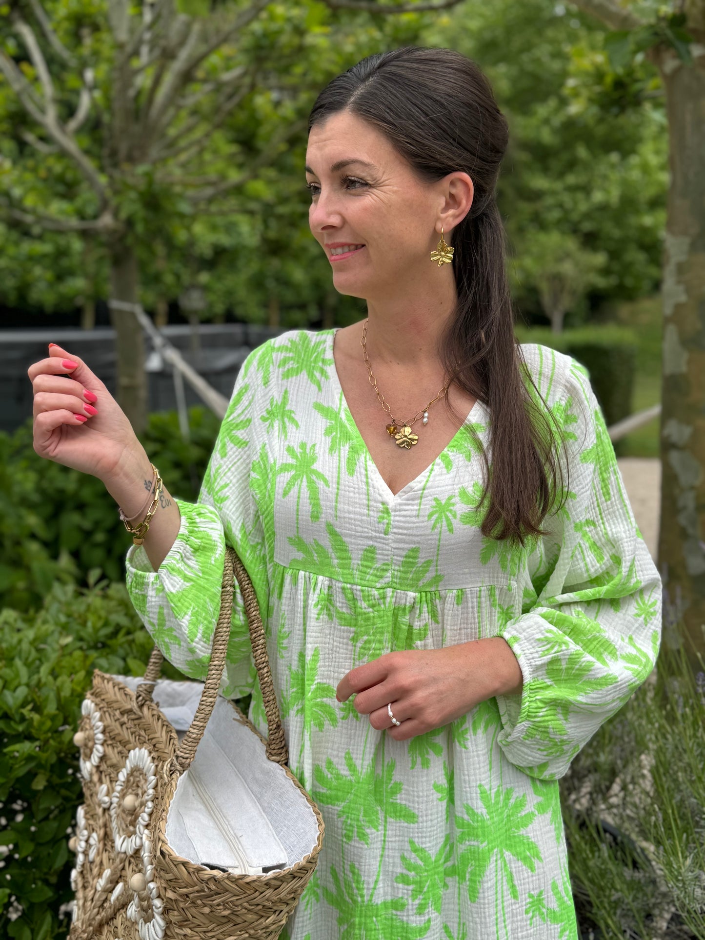 Green Palm Jurk