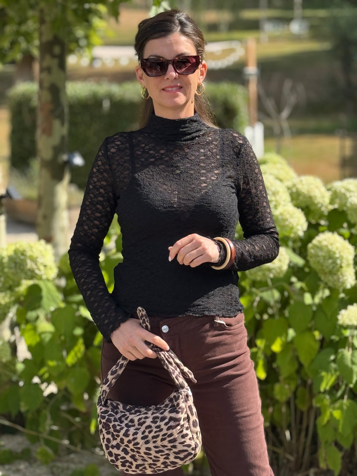 LACE COL - Zwart