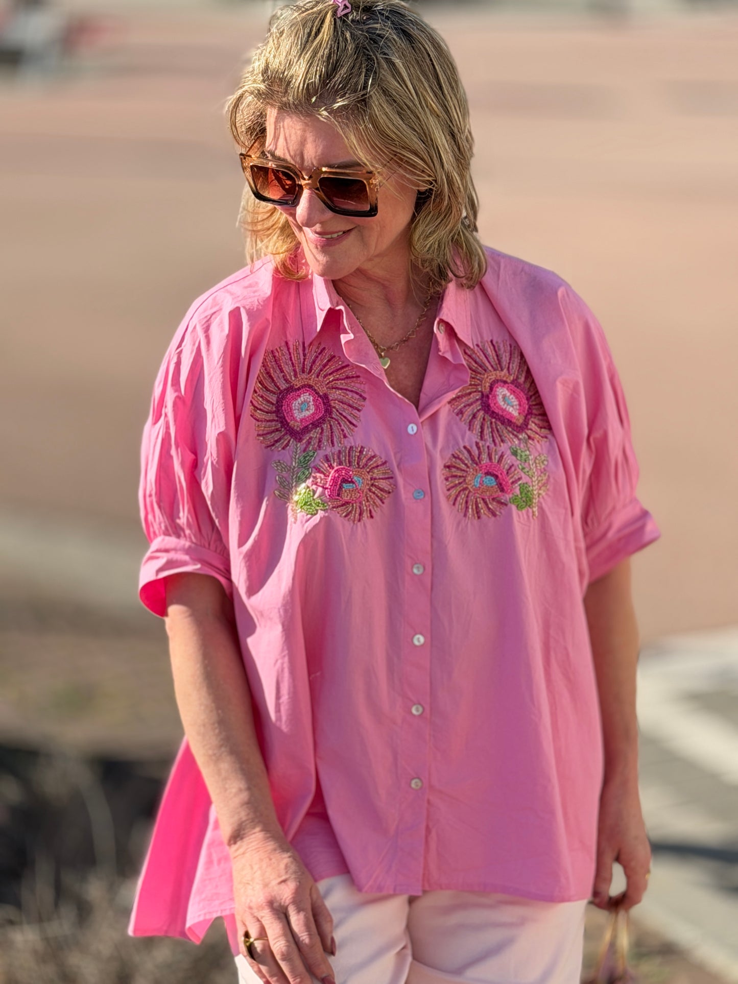 SUNYNO Blouse - Roze