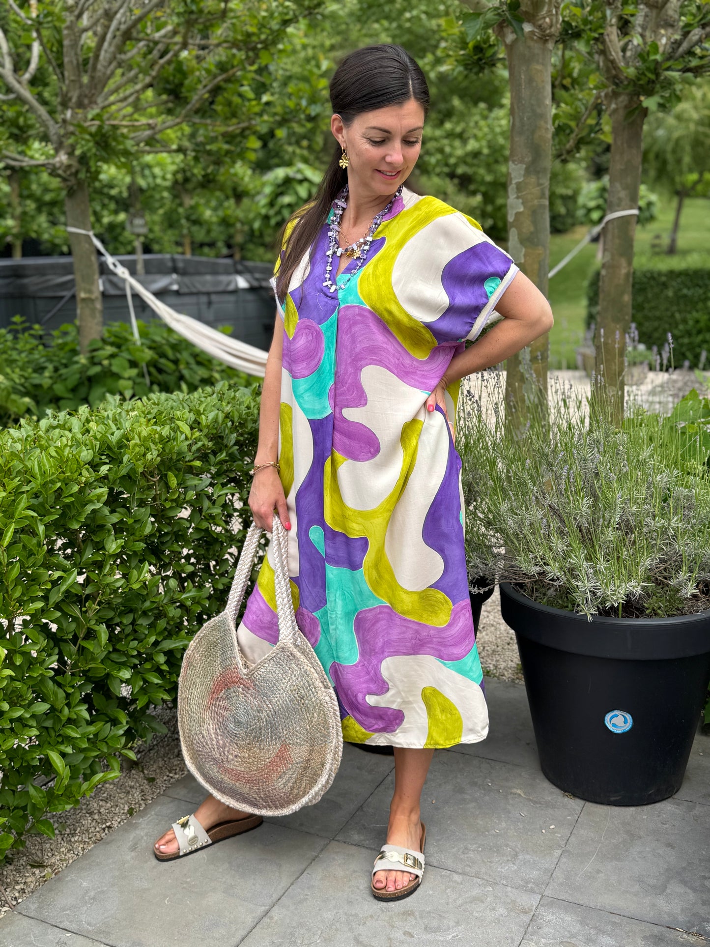 Colourful Jurk - Paars