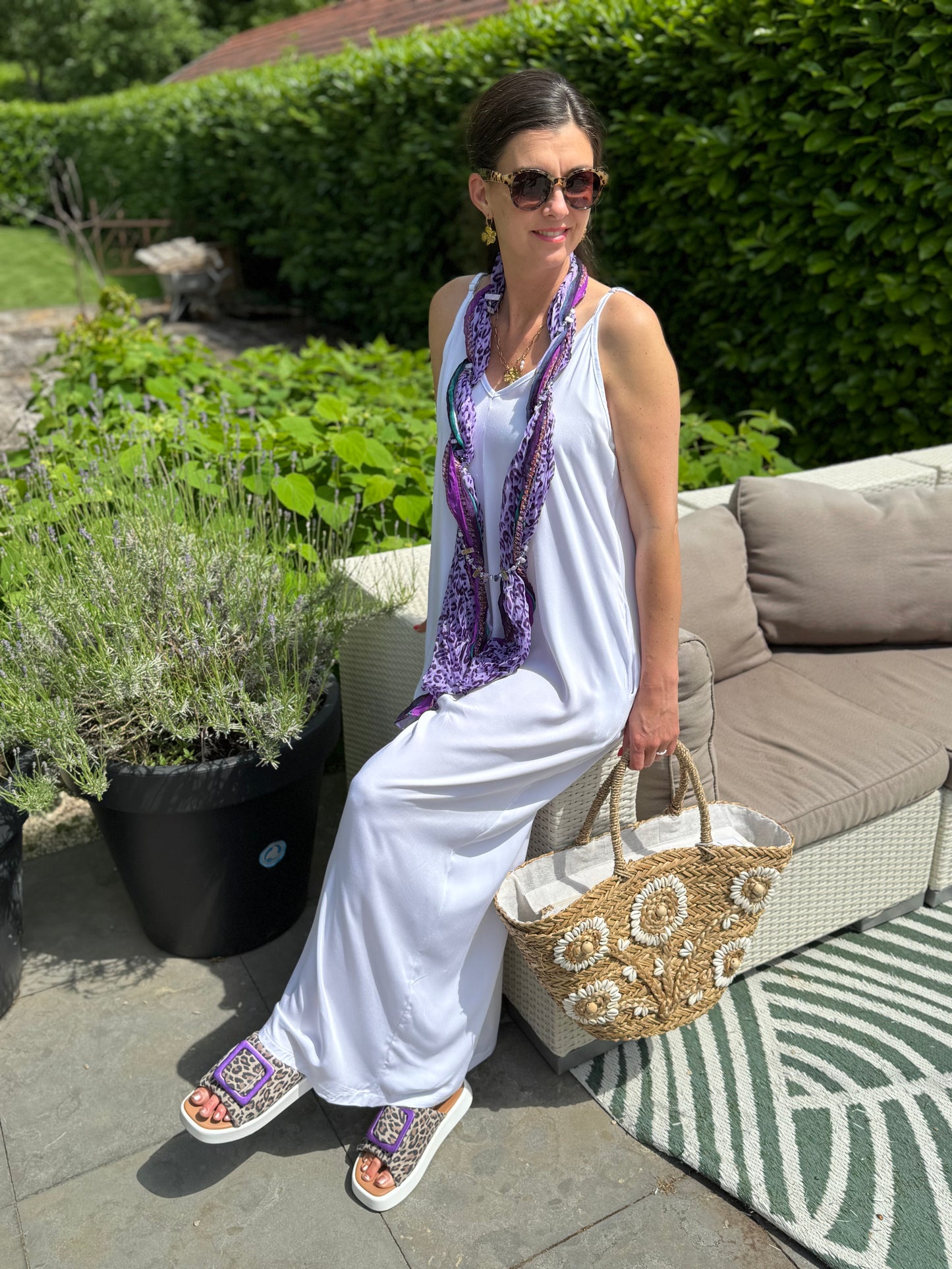 Wide Leg Jumpsuit - Wit