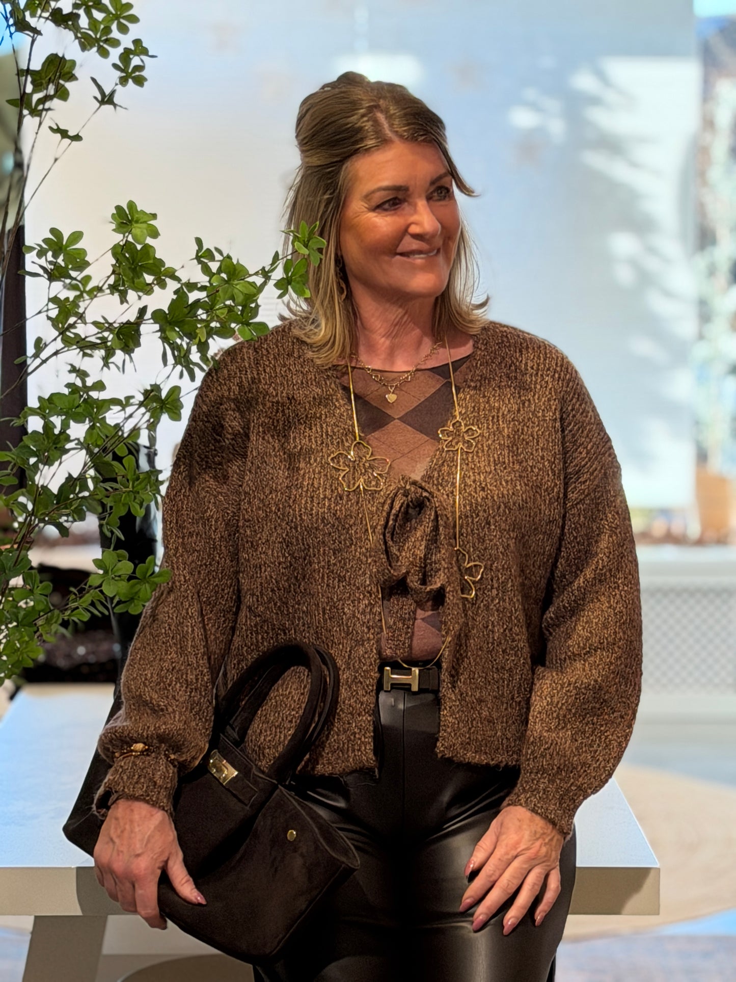 EFFY Strikvest - Bruin