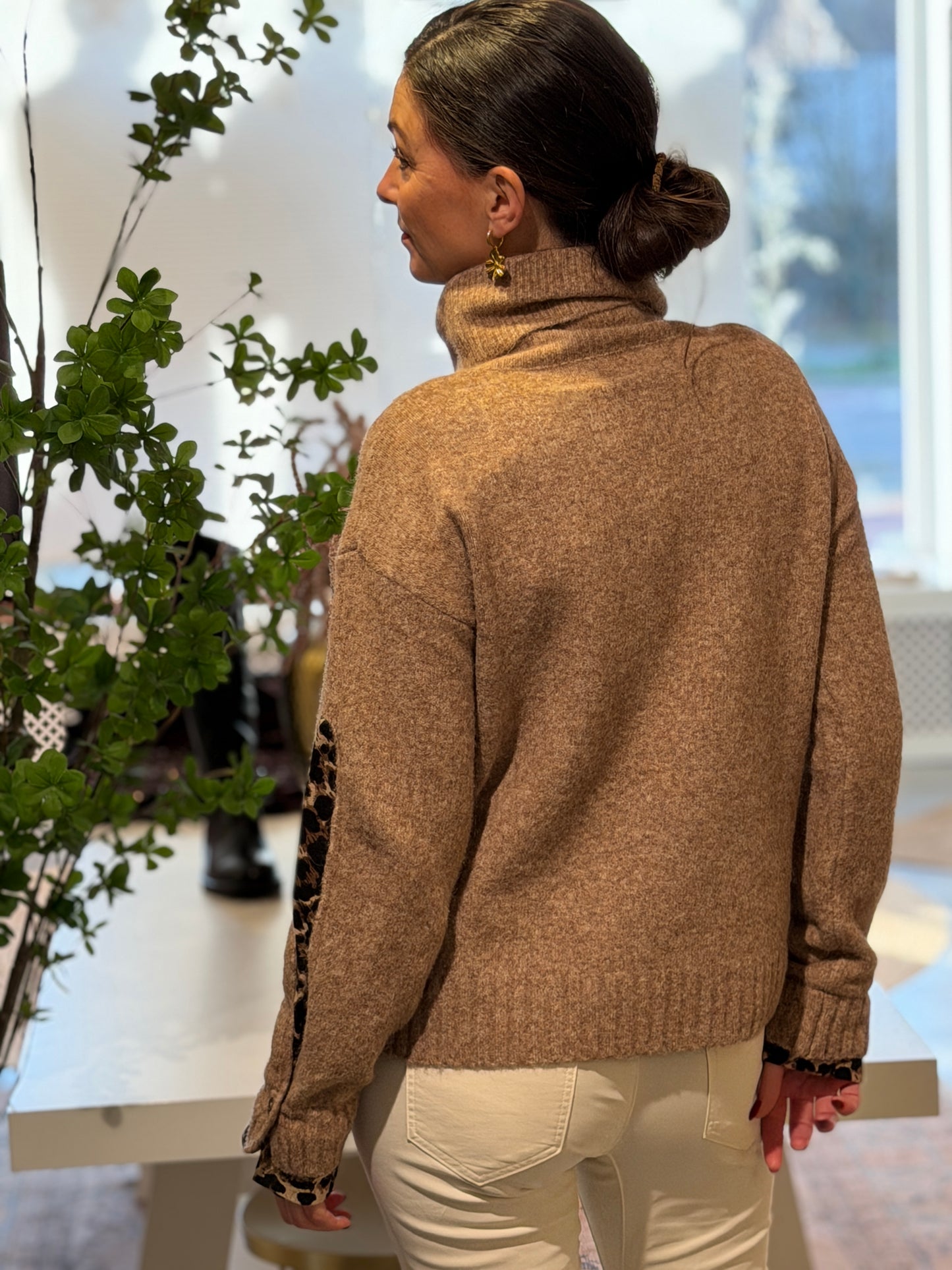 LIVA Leopard Trui - Beige