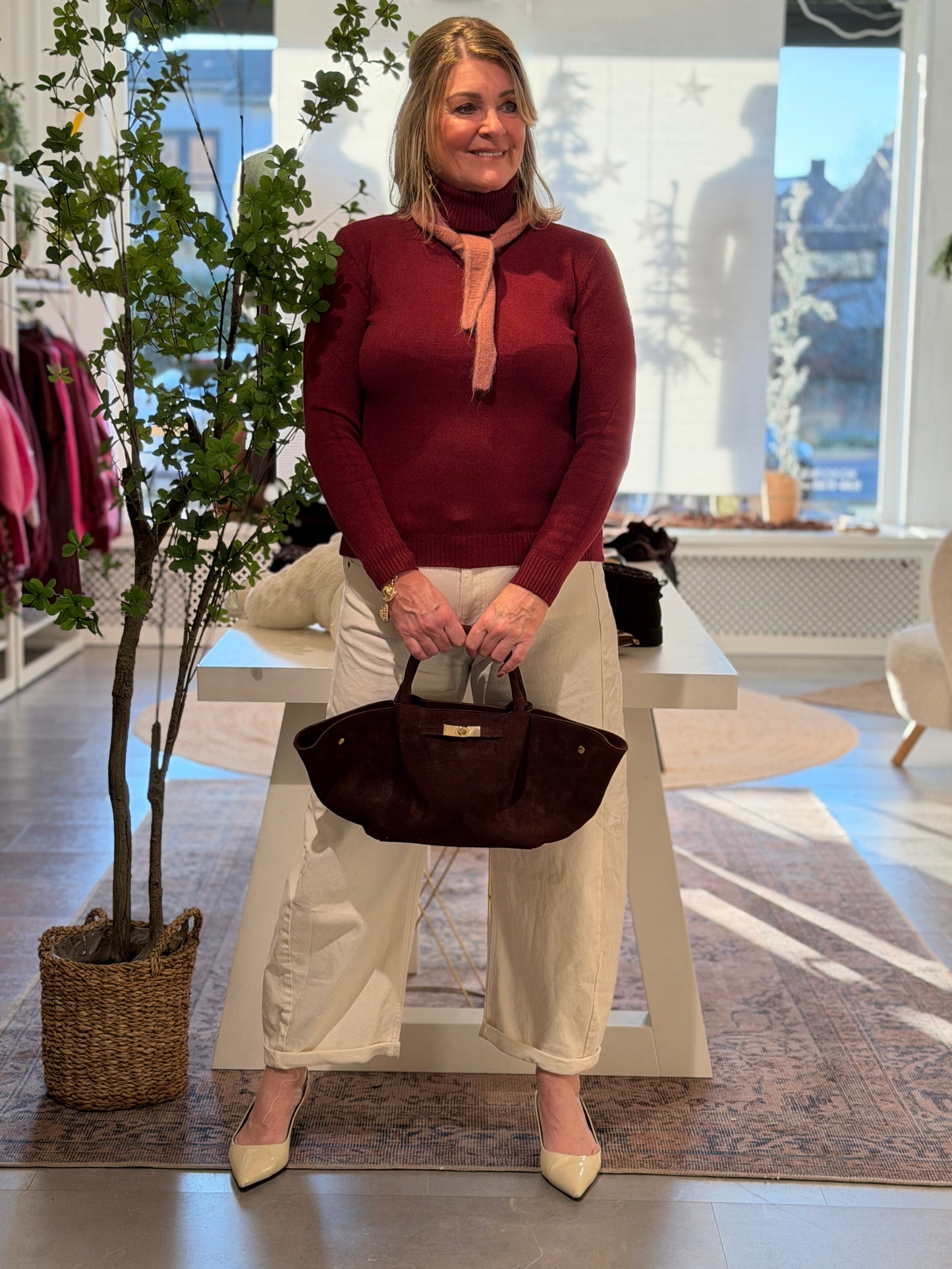 ELIN Softie Trui - Bordeaux