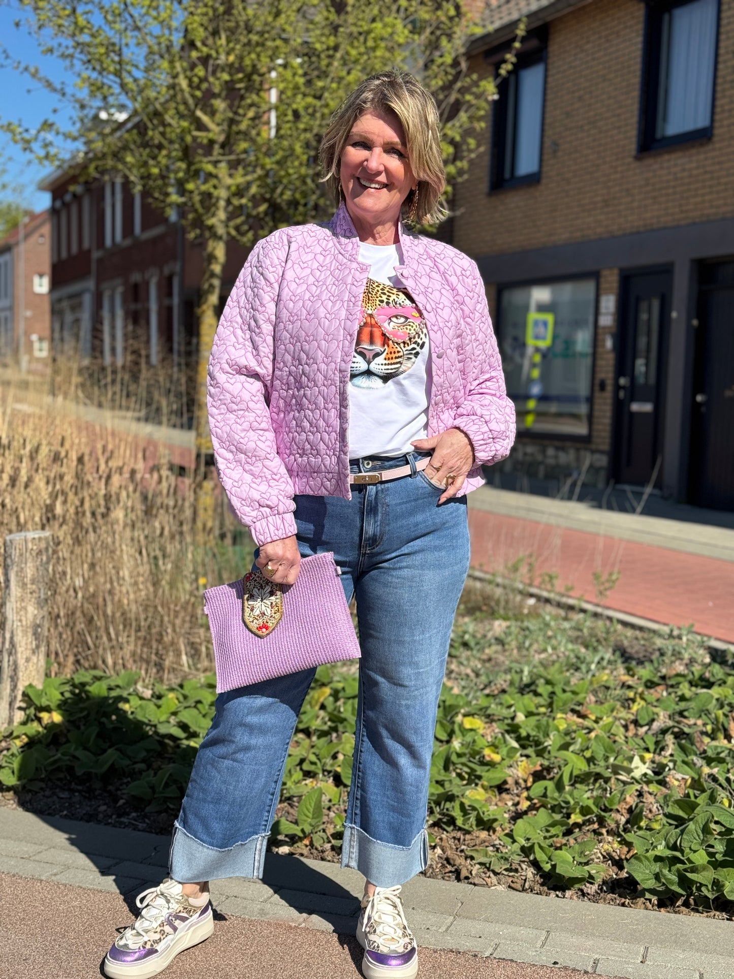 Tiger T-shirt - Roze