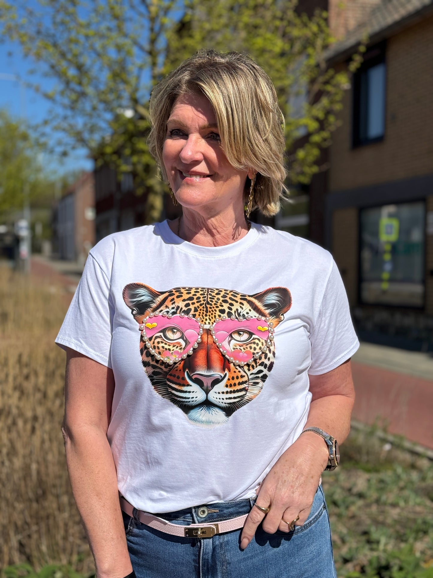 Tiger T-shirt - Roze