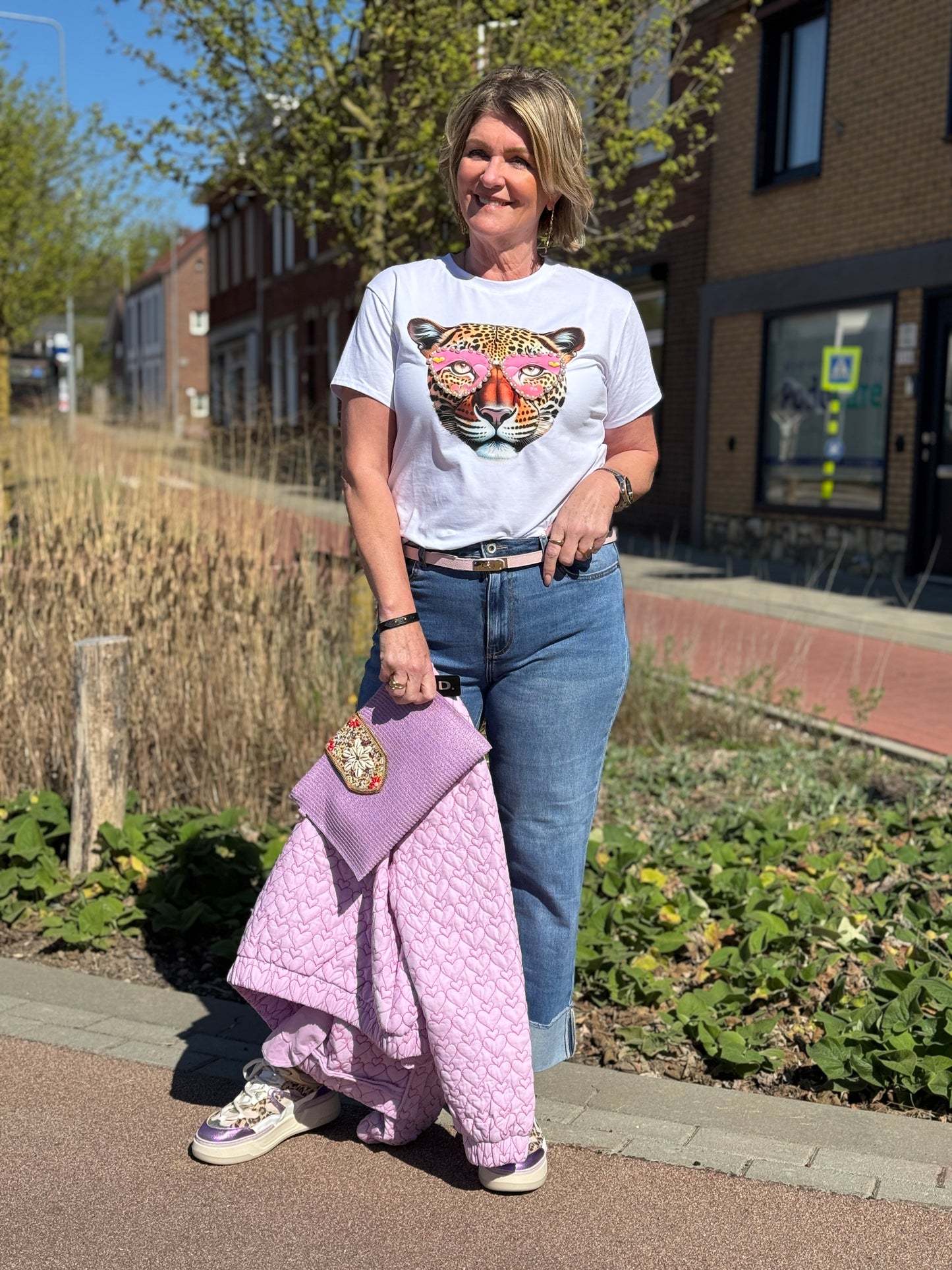 Tiger T-shirt - Roze