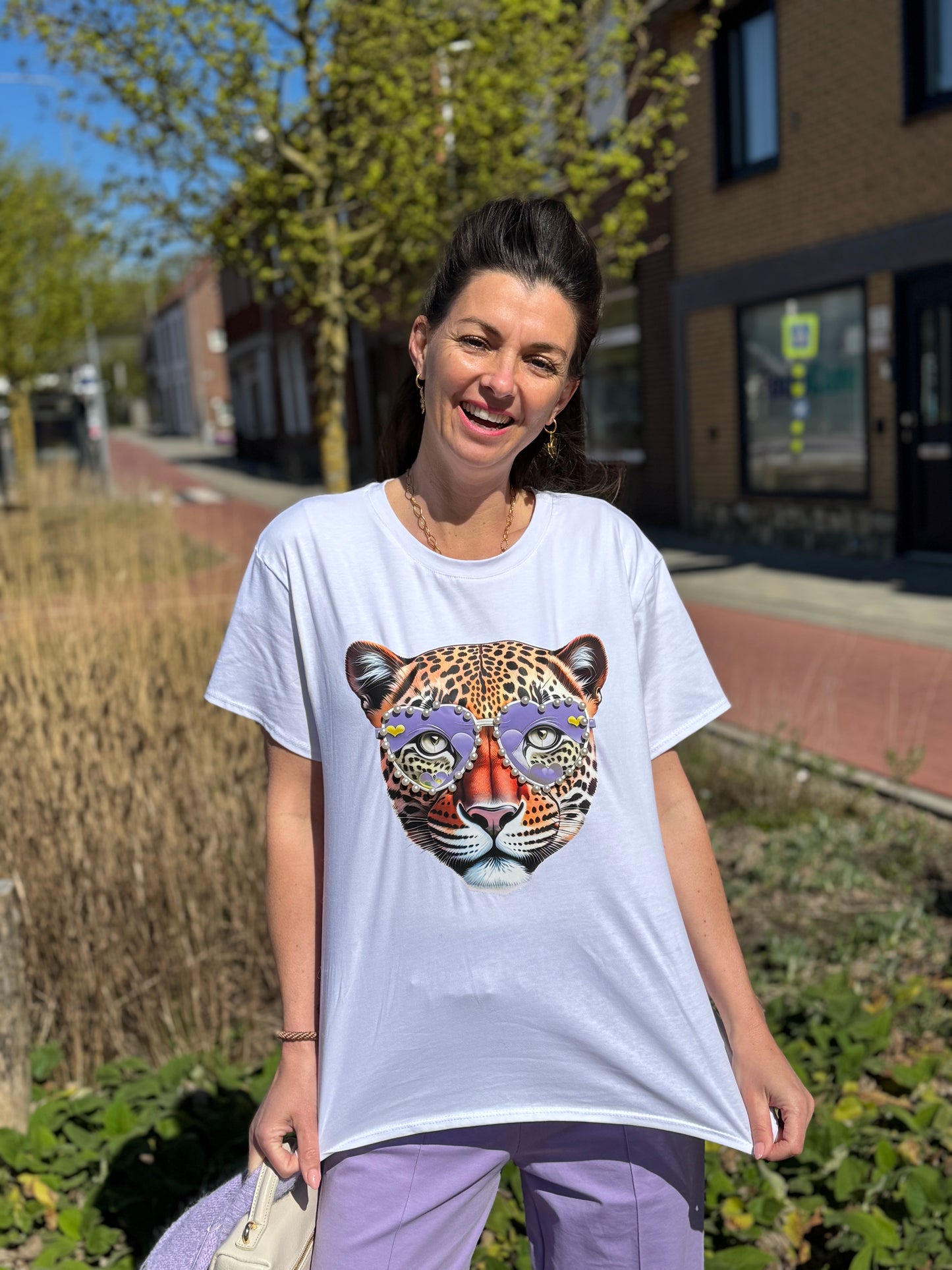 Tiger T-shirt - Paars