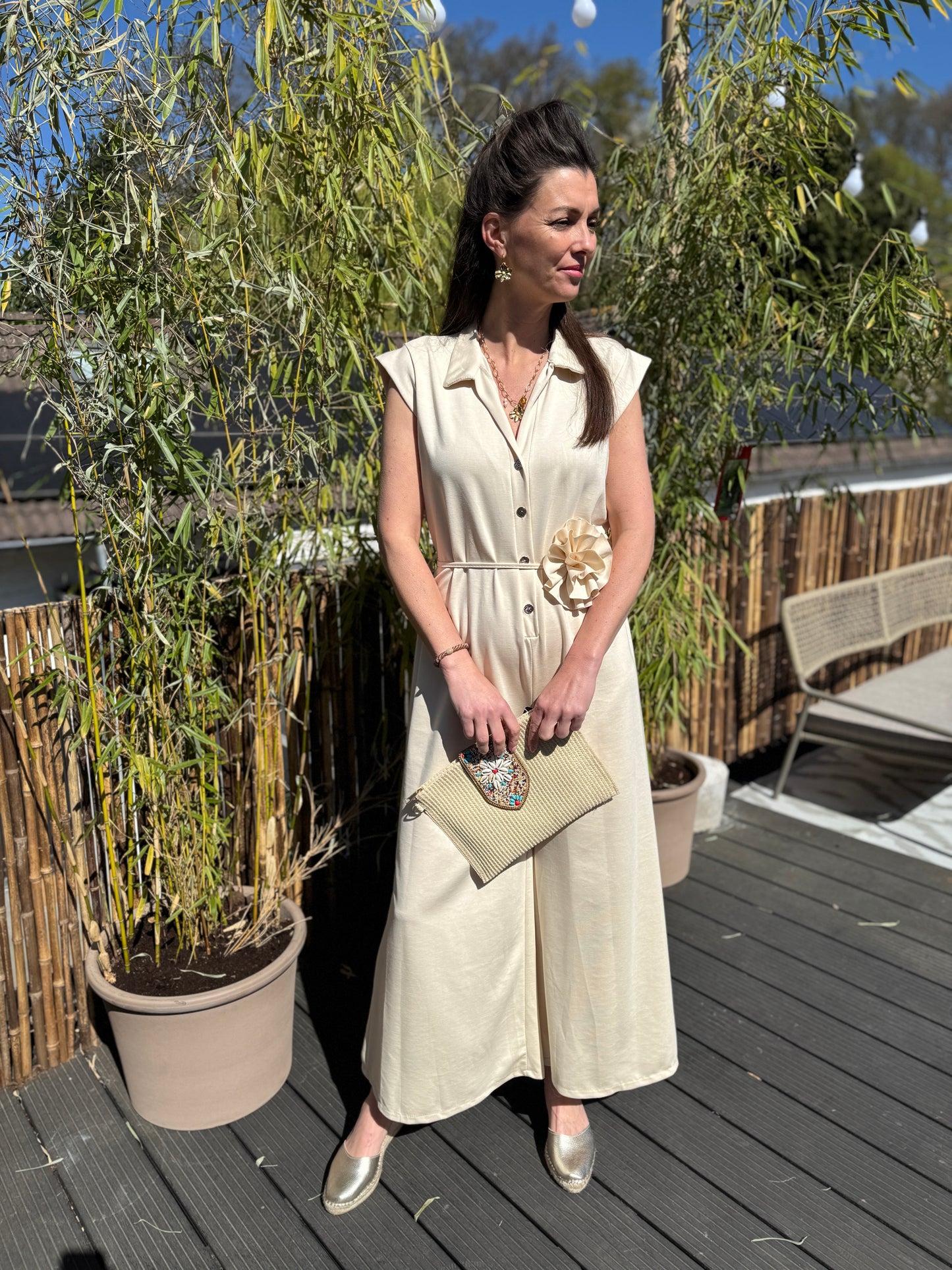 Megan Jumpsuit - Beige